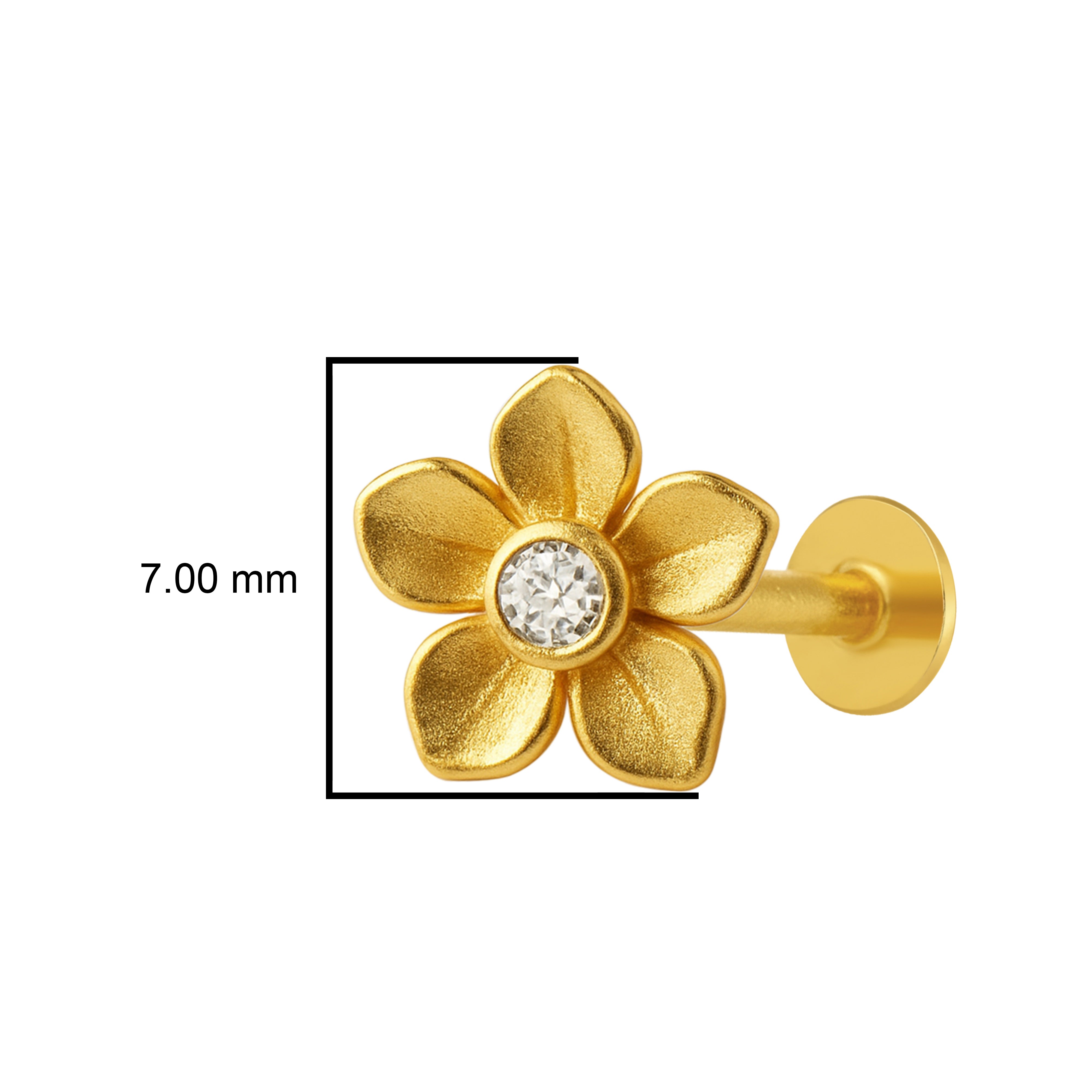 mooneye silver nose pin
