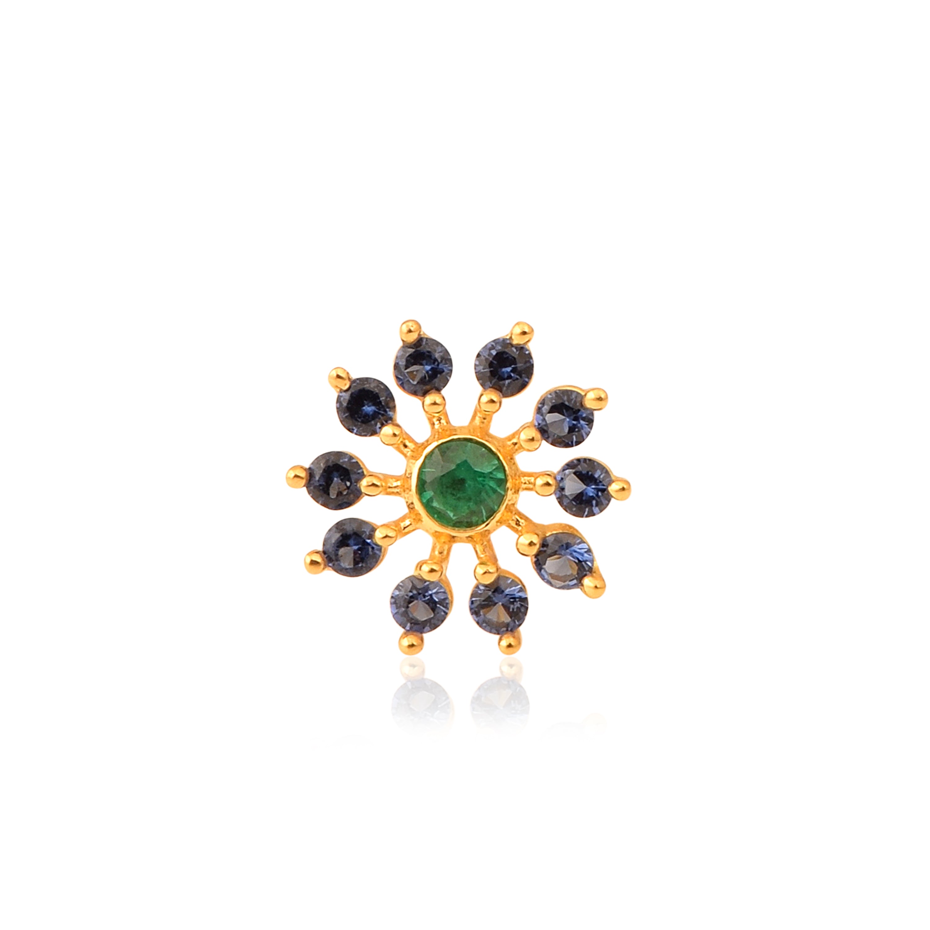 mooneye silver nose pin