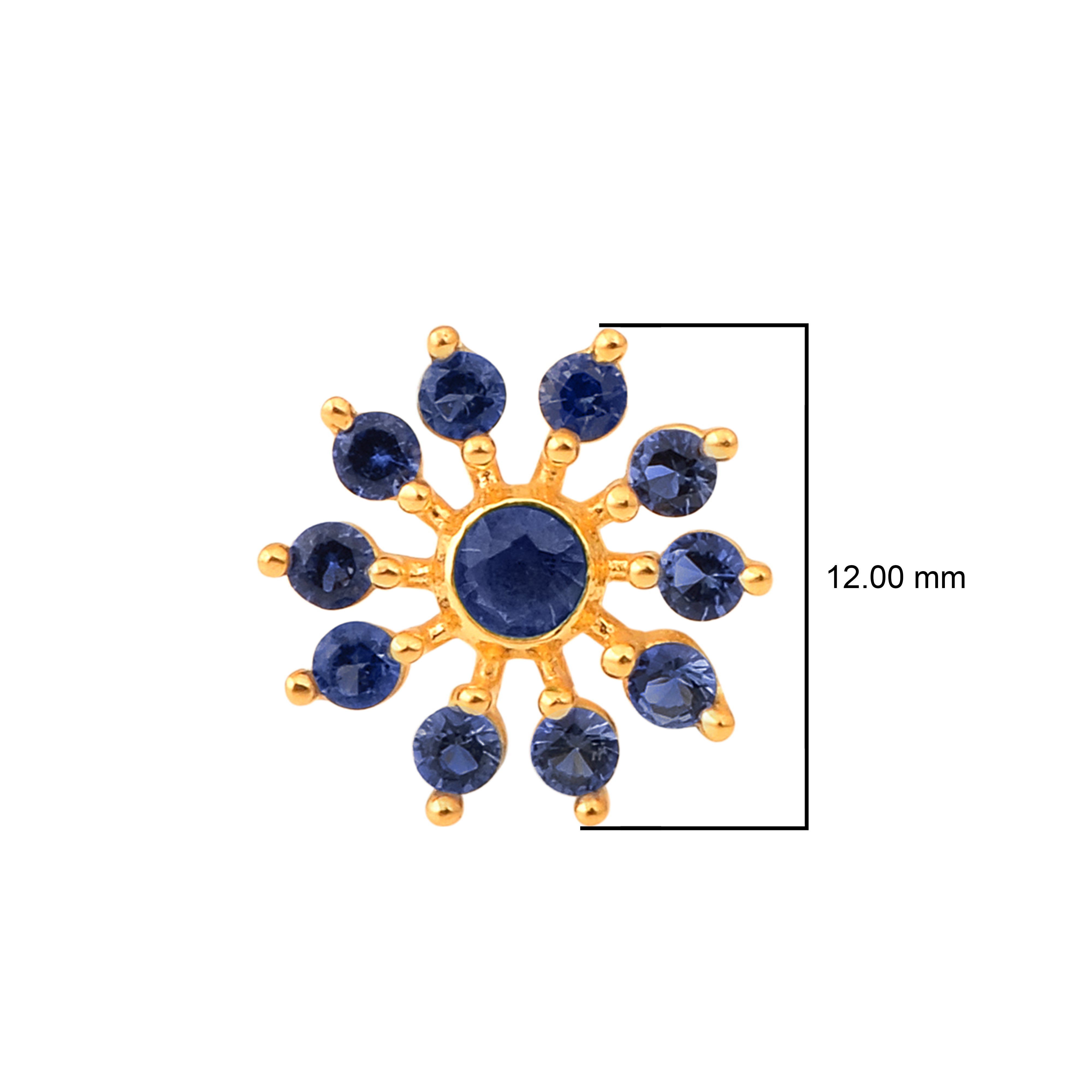 mooneye silver nose pin