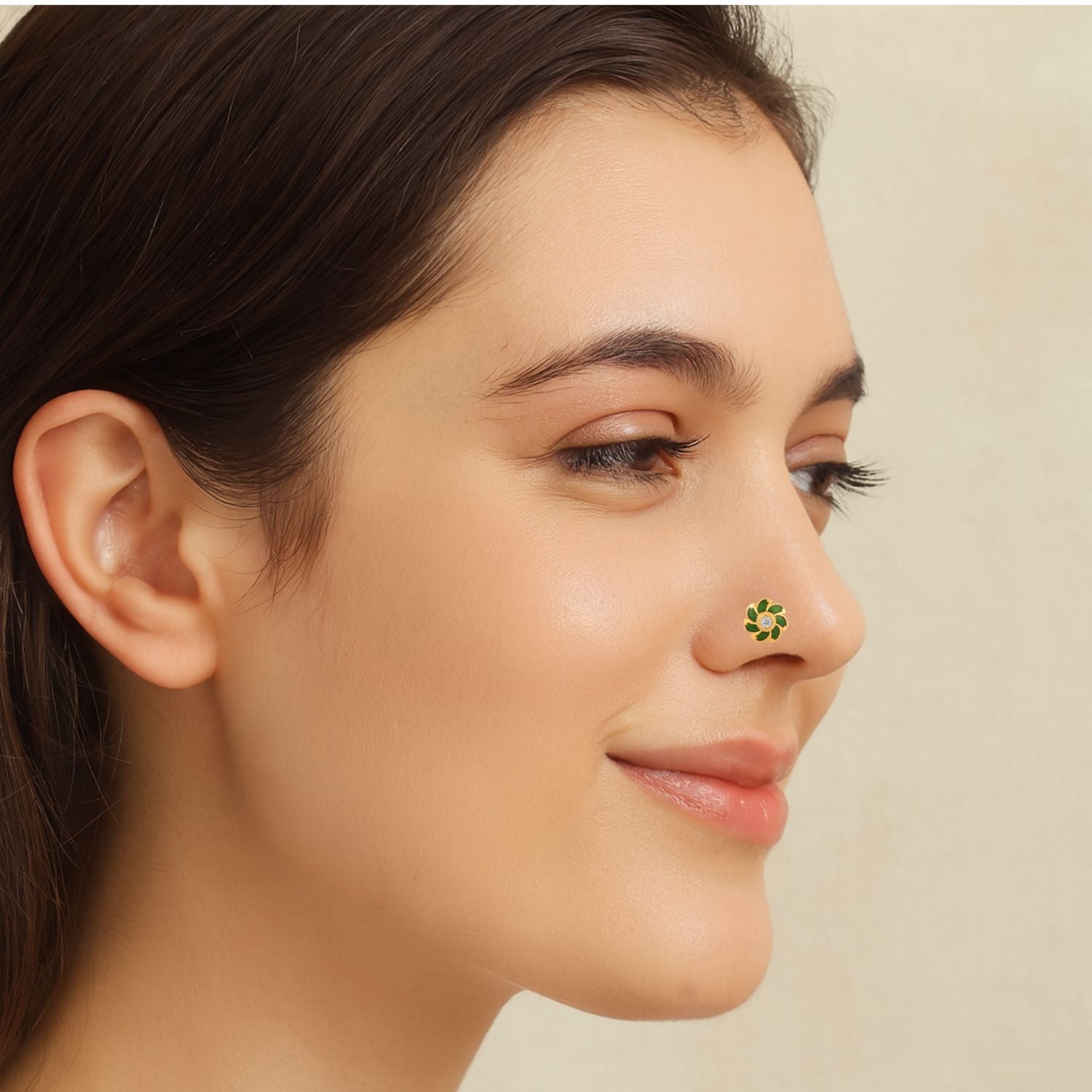 mooneye silver nose pin
