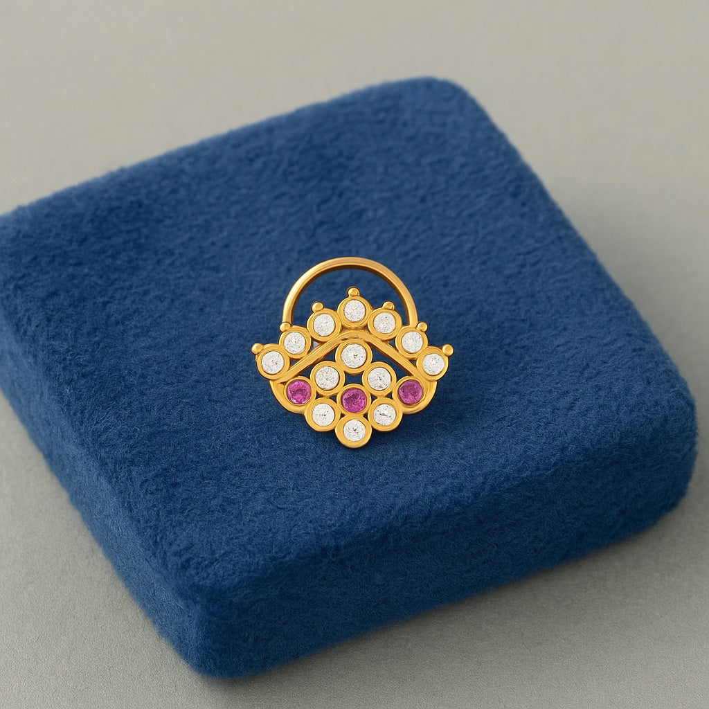 mooneye silver nose pin
