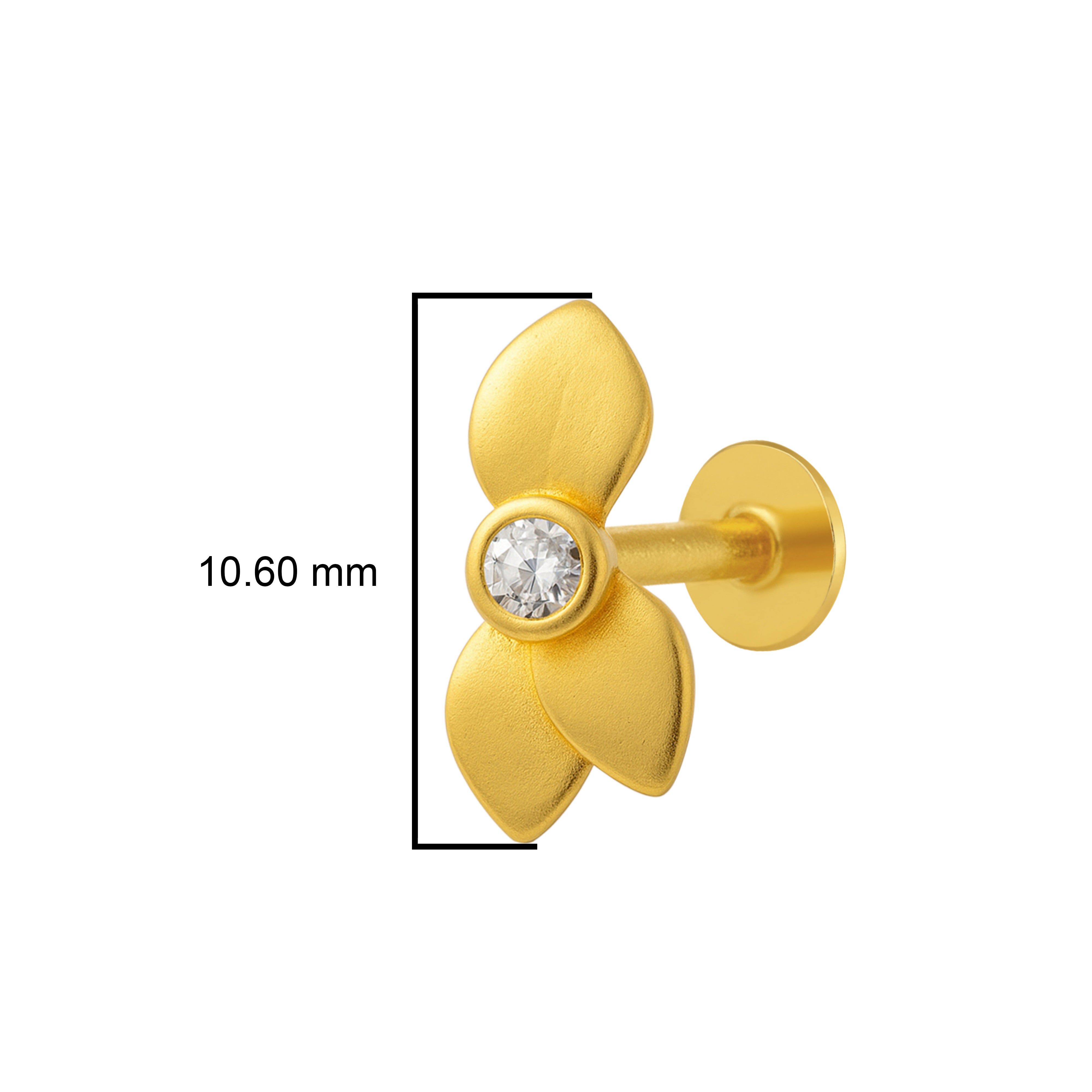 mooneye silver nose pin
