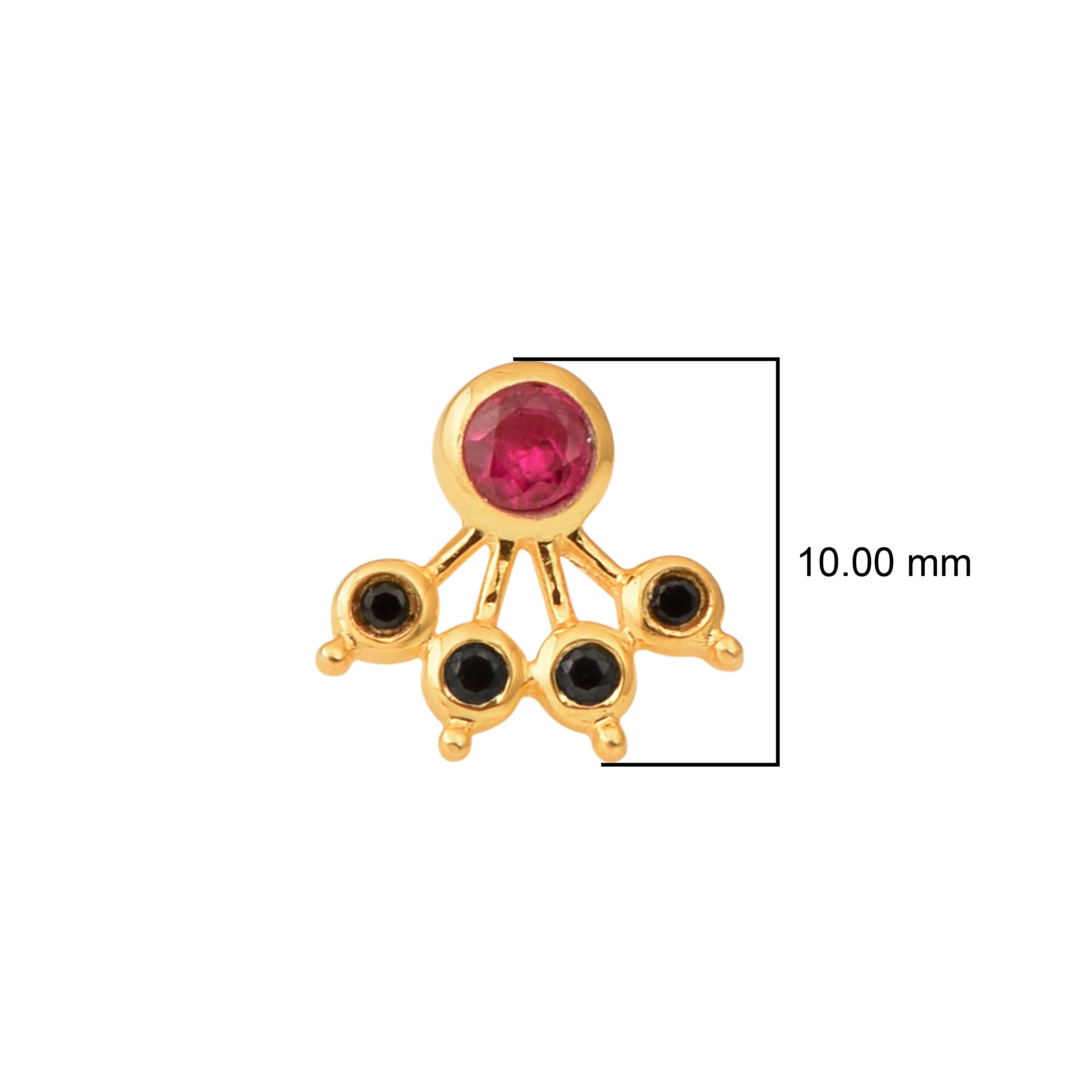 mooneye silver nose pin