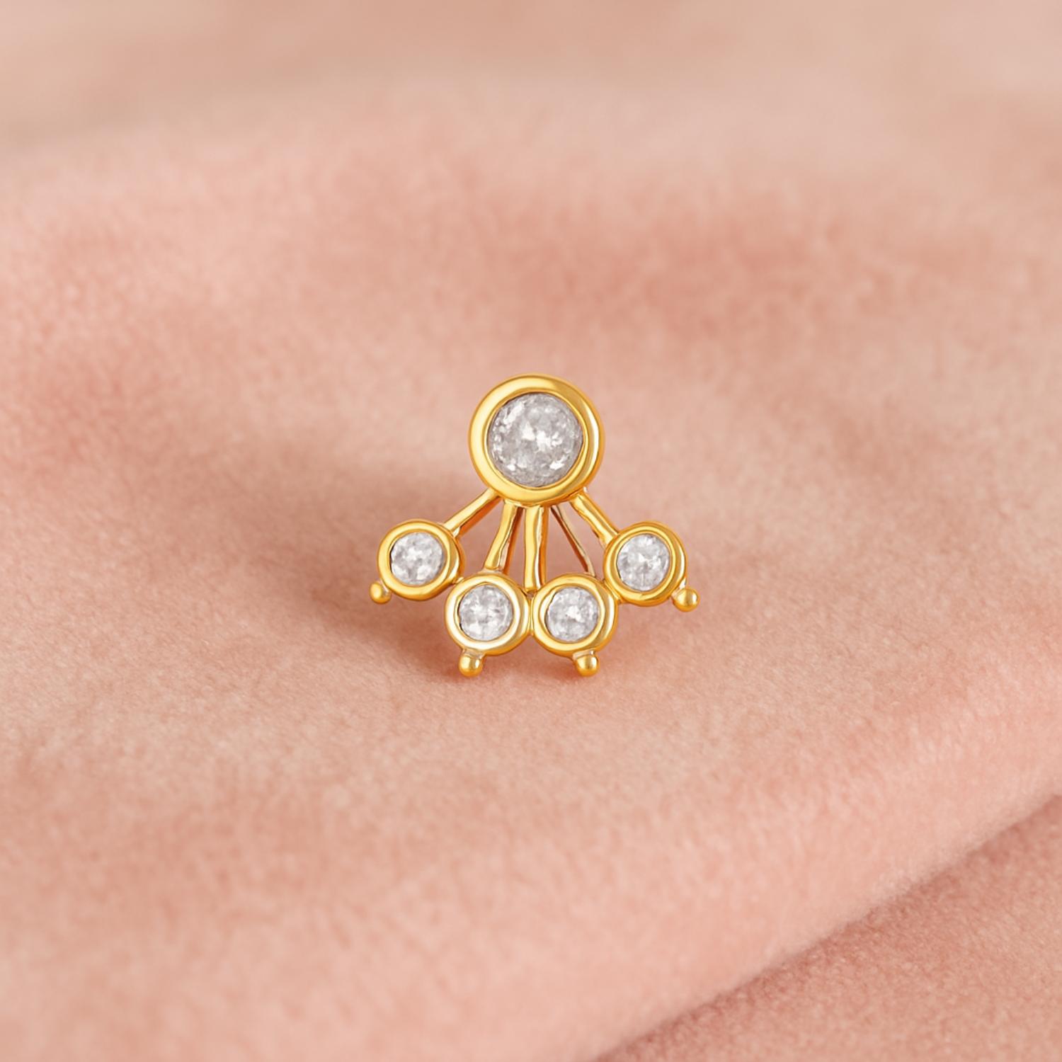 mooneye silver nose pin