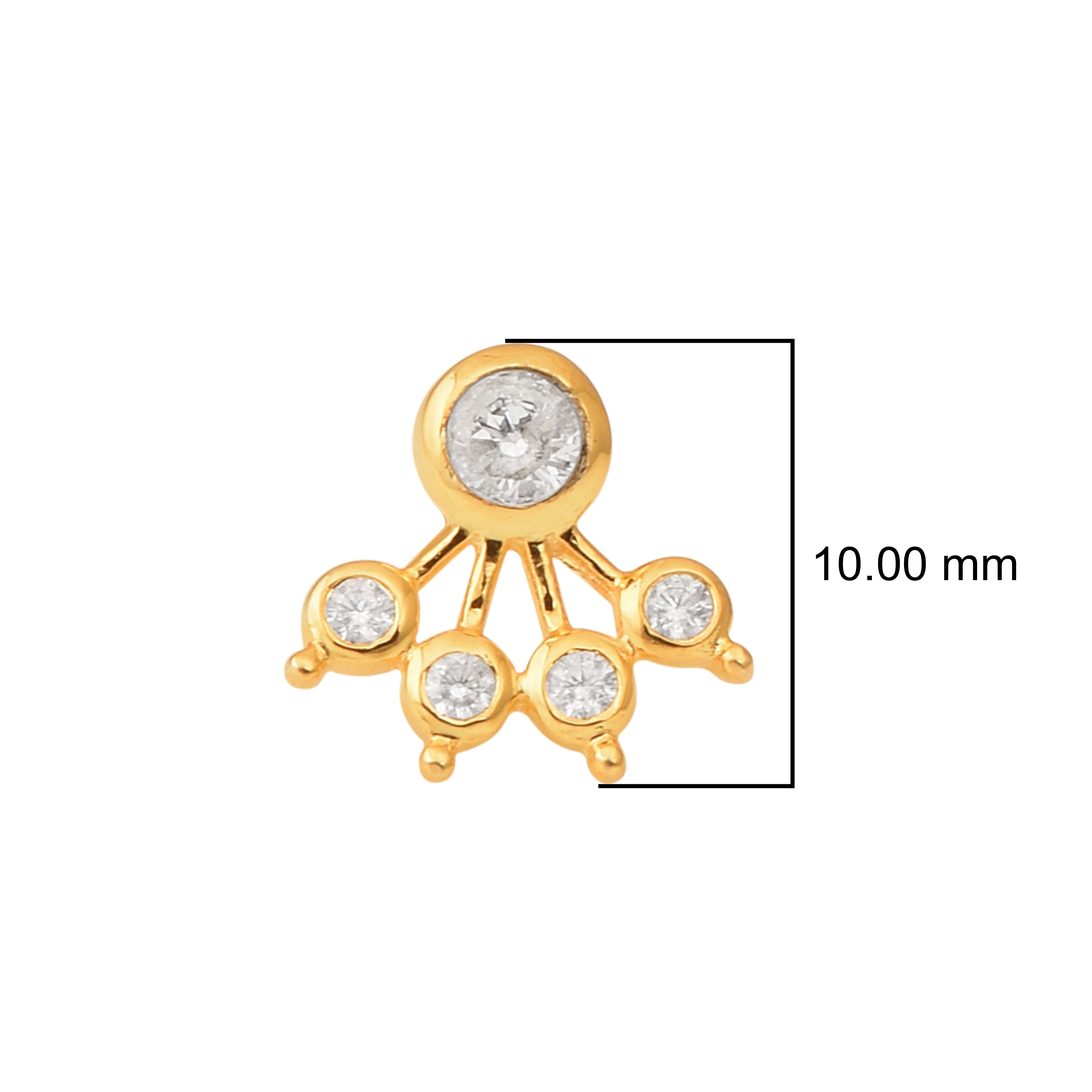 mooneye silver nose pin