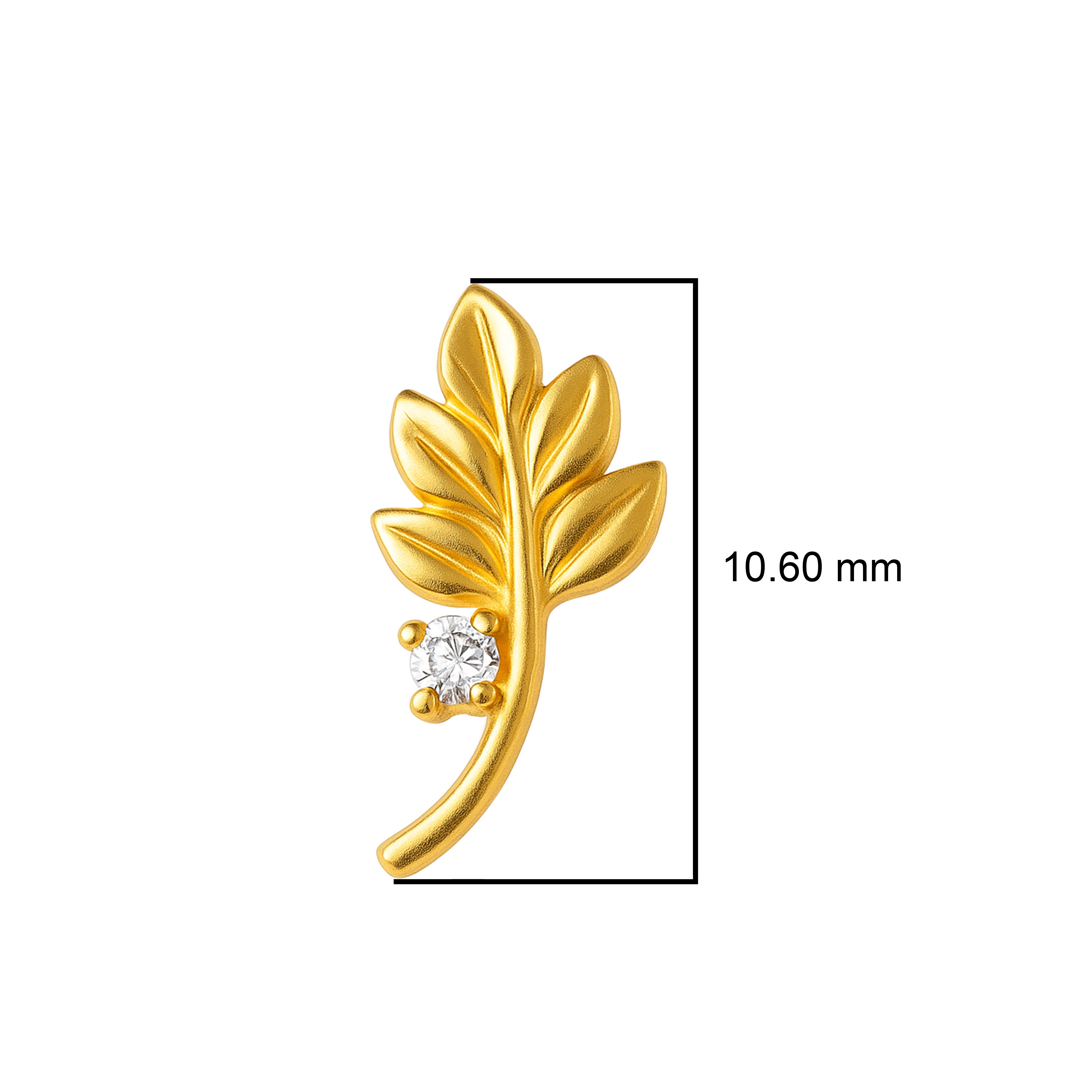 mooneye silver nose pin