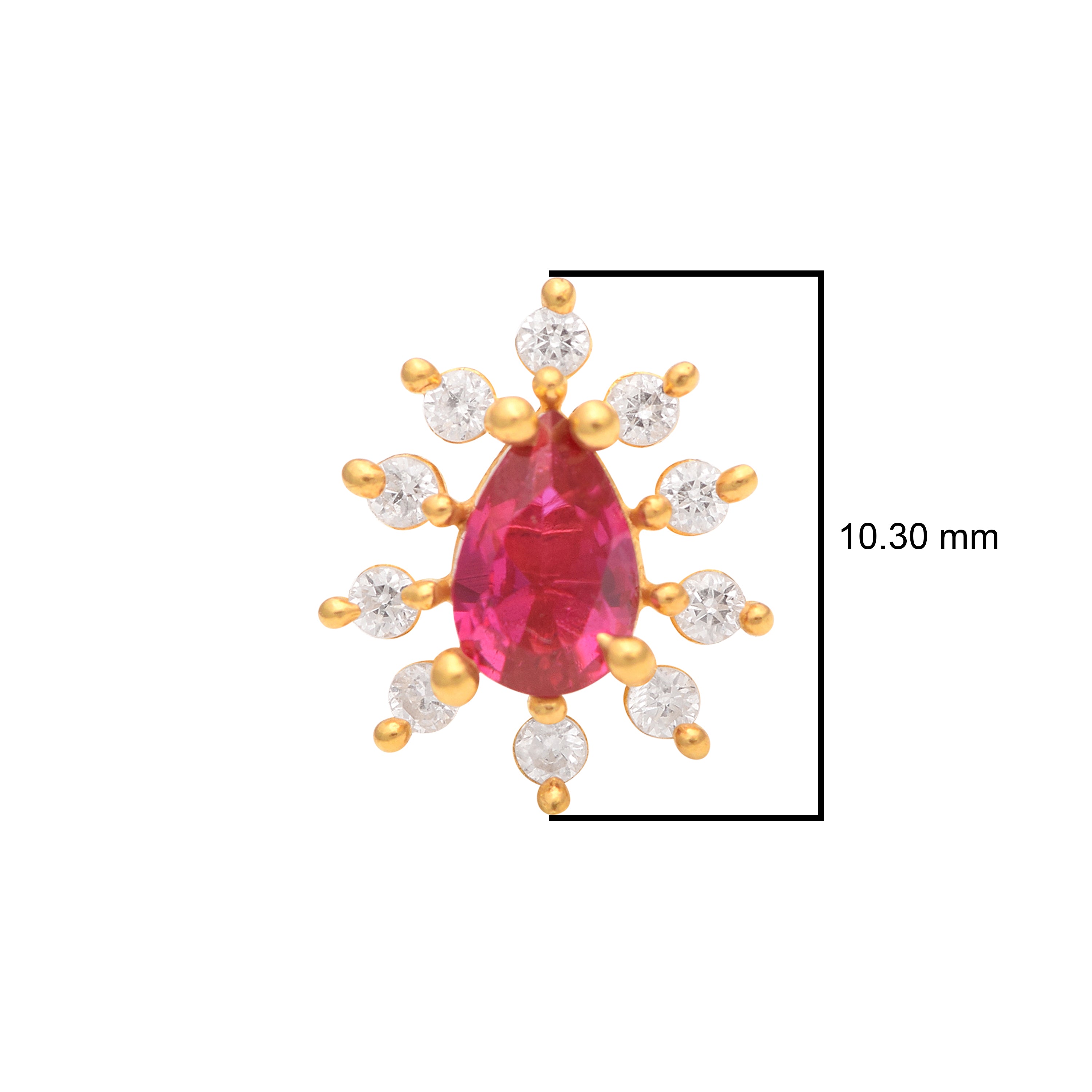mooneye silver nose pin