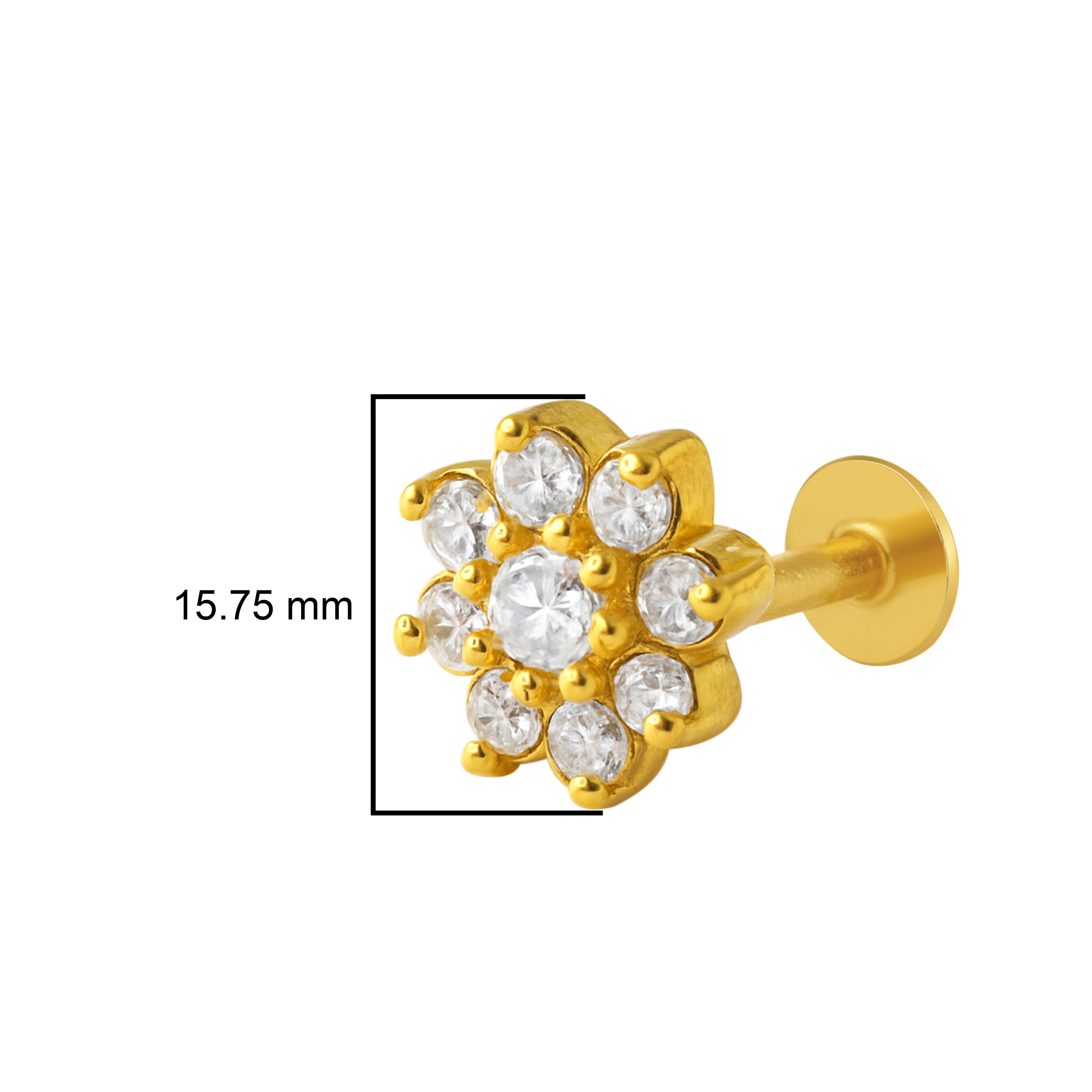 mooneye silver nose pin