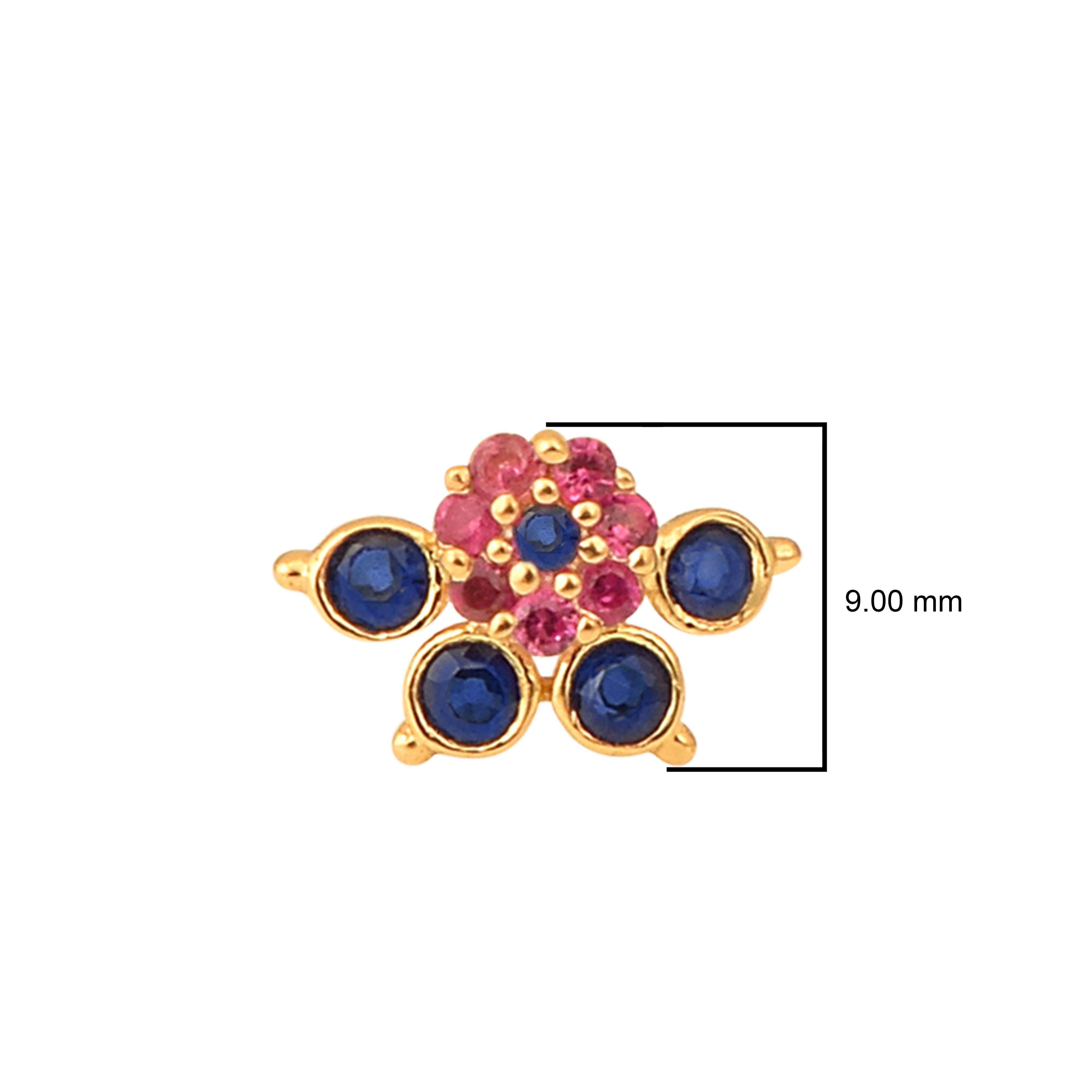 mooneye silver nose pin