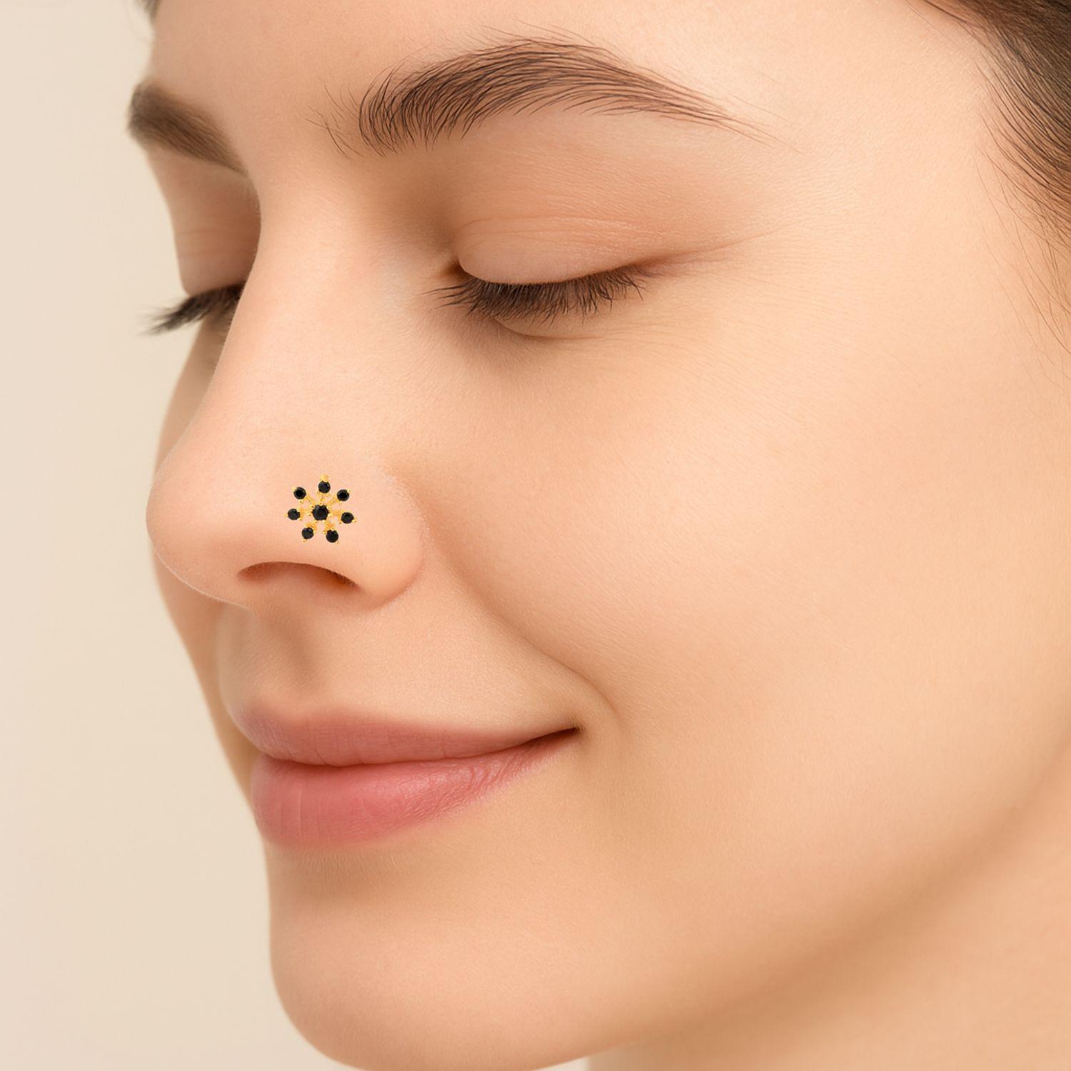 mooneye silver nose pin