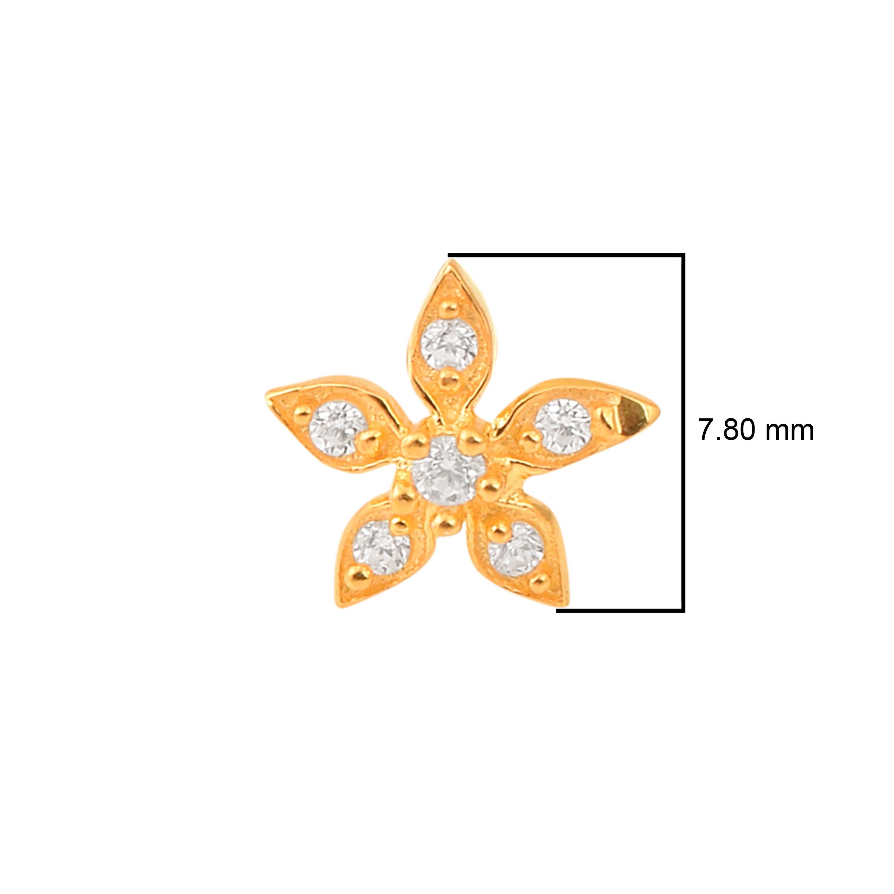 mooneye silver nose pin
