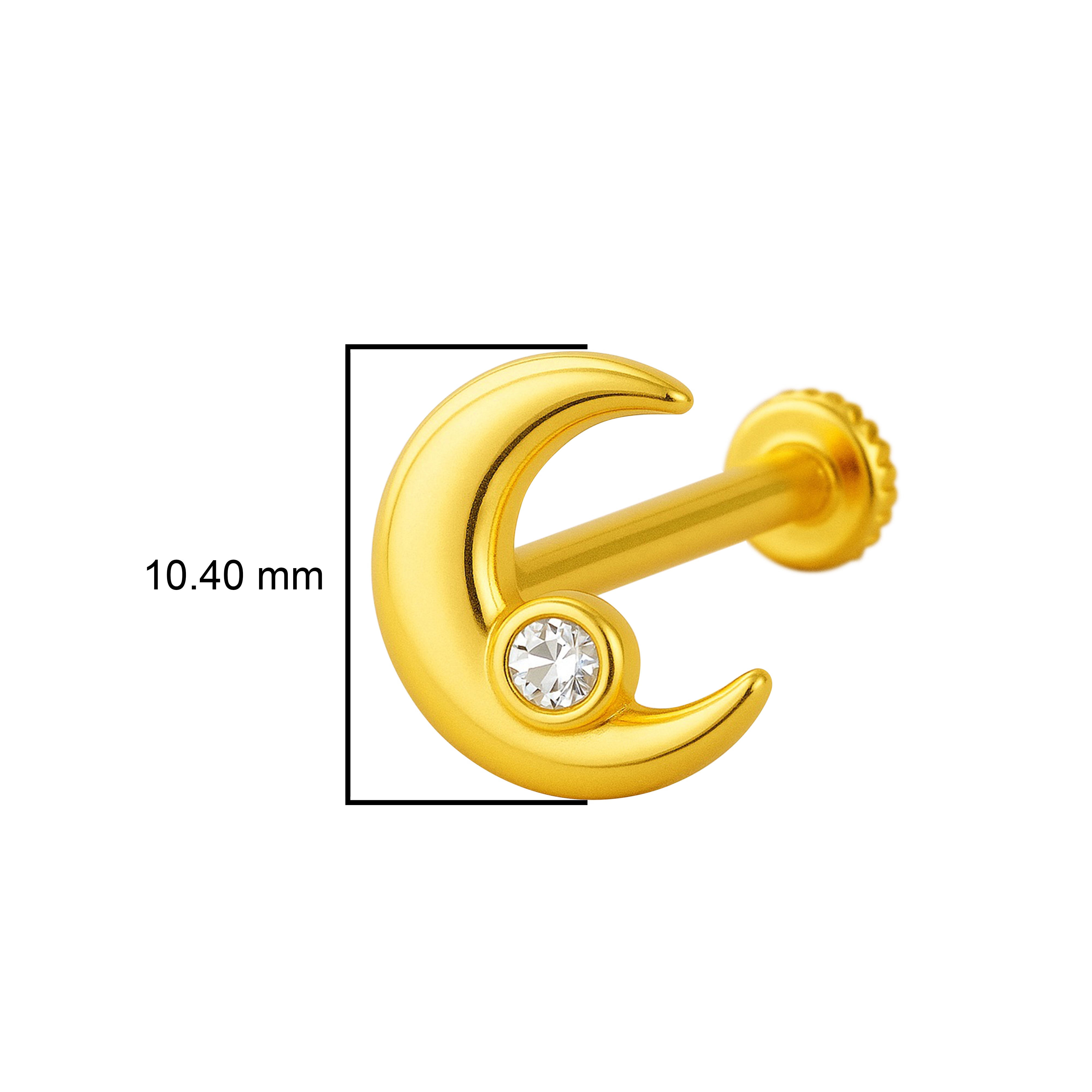 mooneye silver nose pin