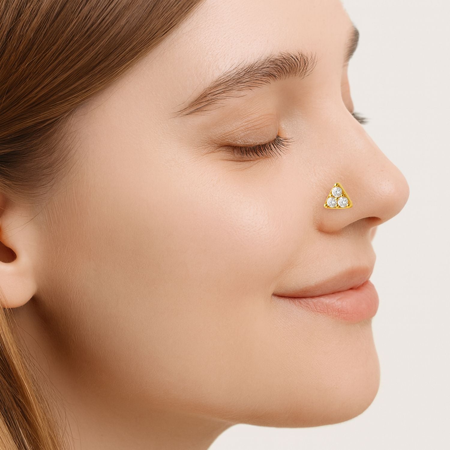 mooneye silver nose pin