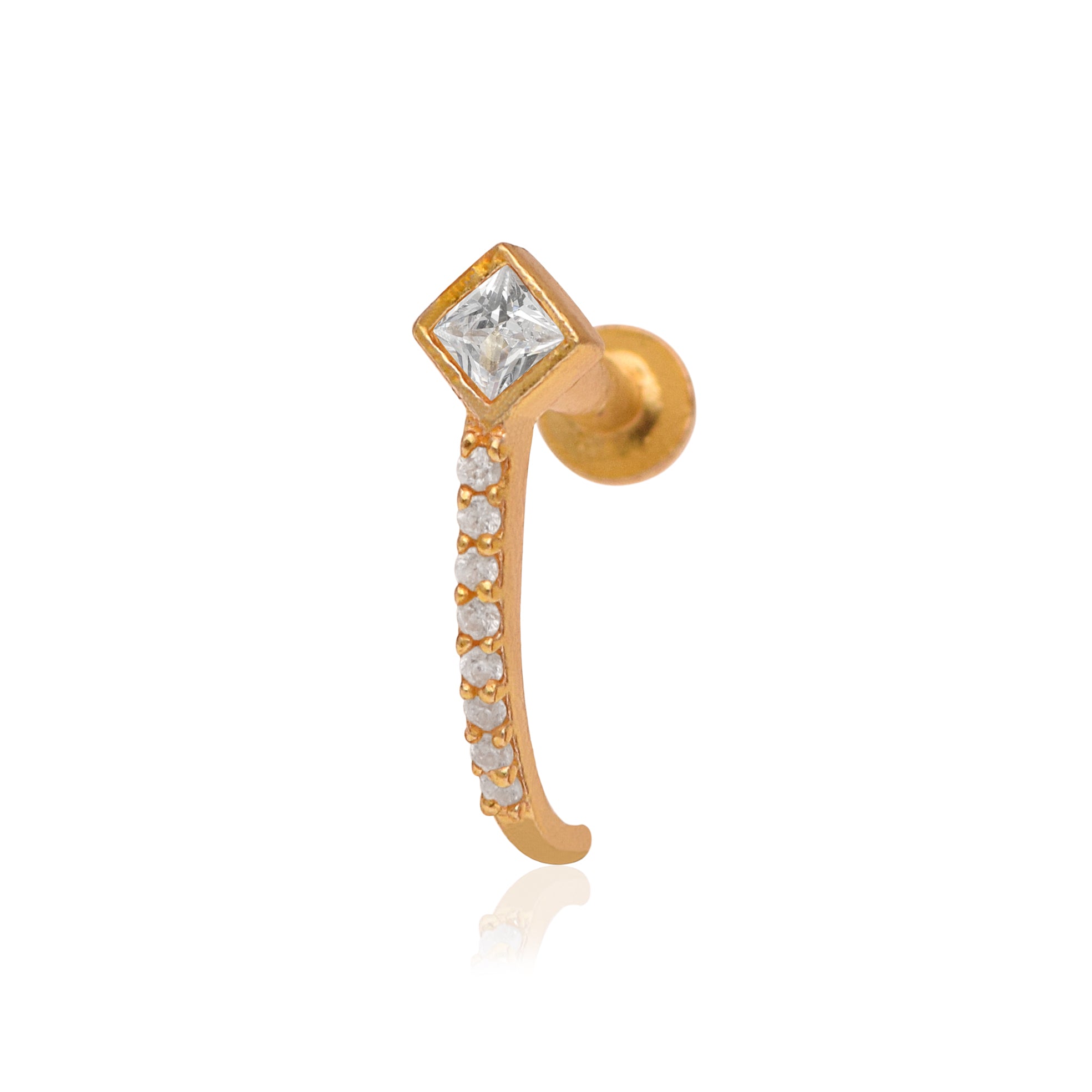 mooneye silver nose pin