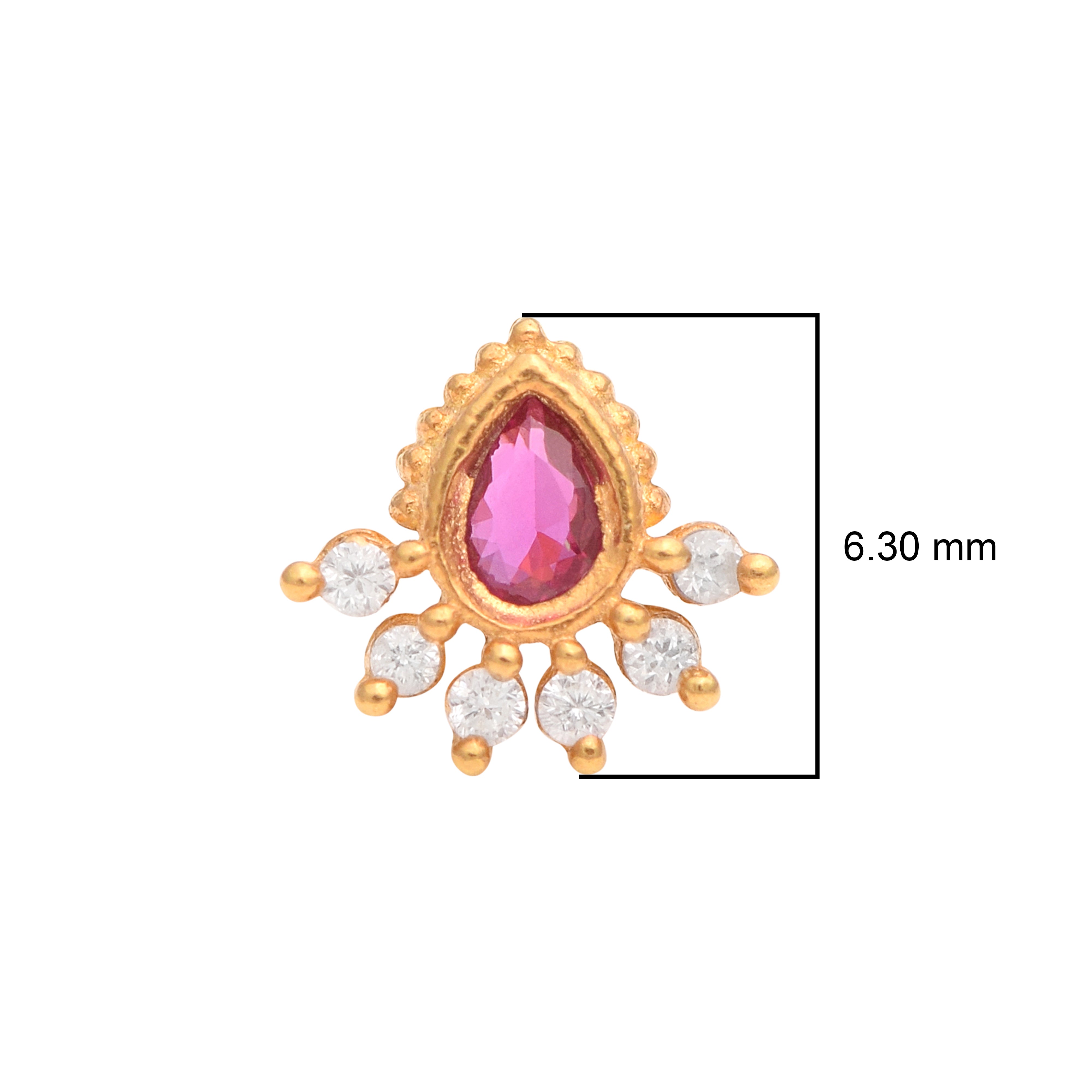 mooneye silver nose pin
