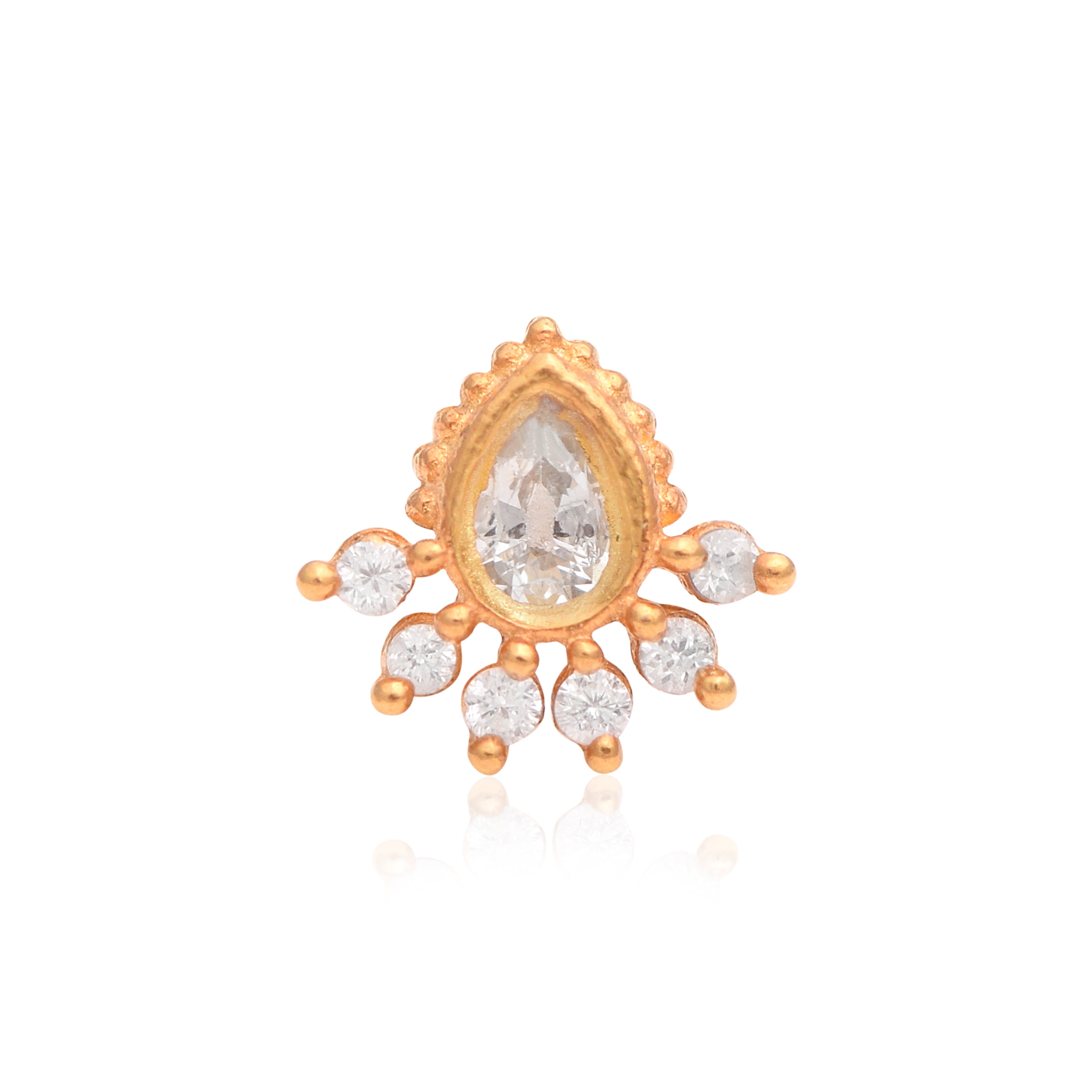 mooneye silver nose pin