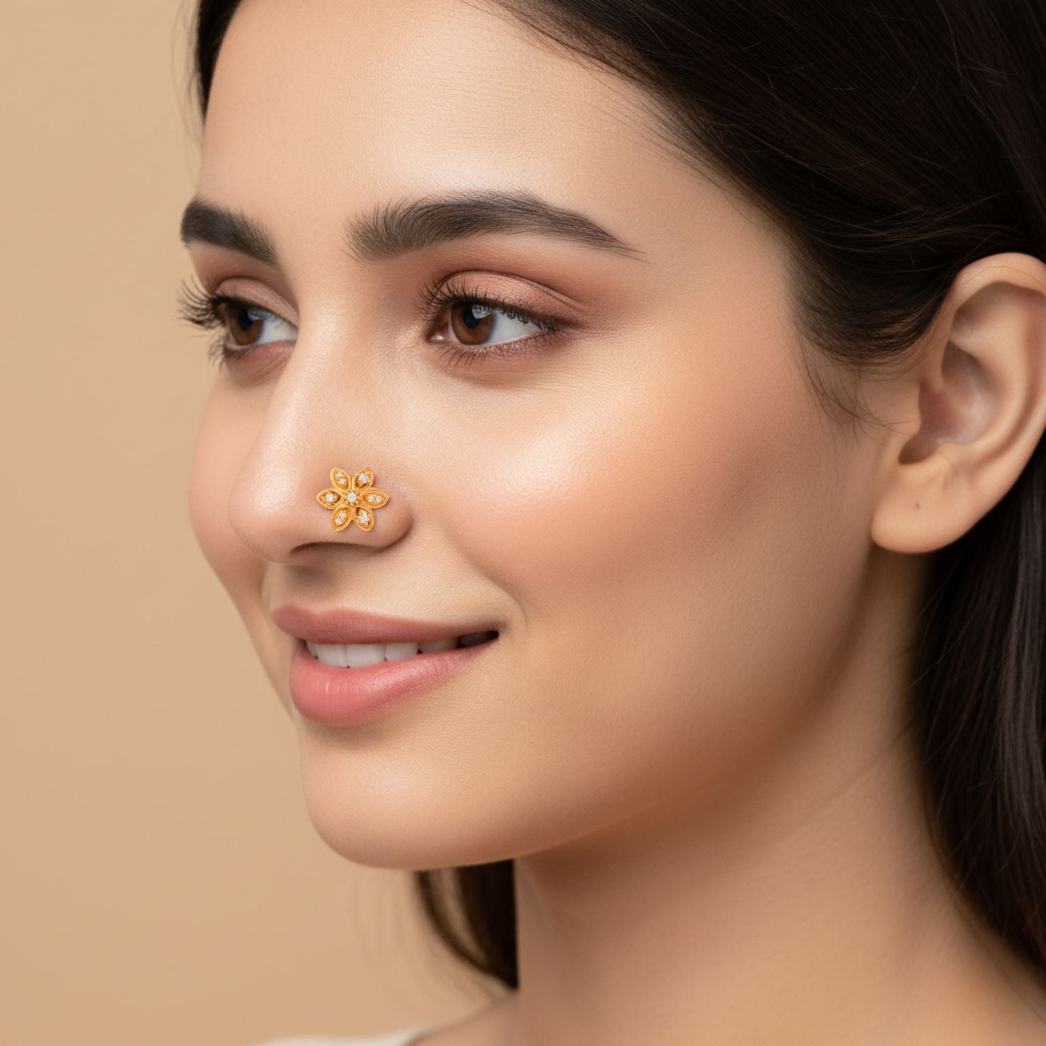 mooneye silver nose pin