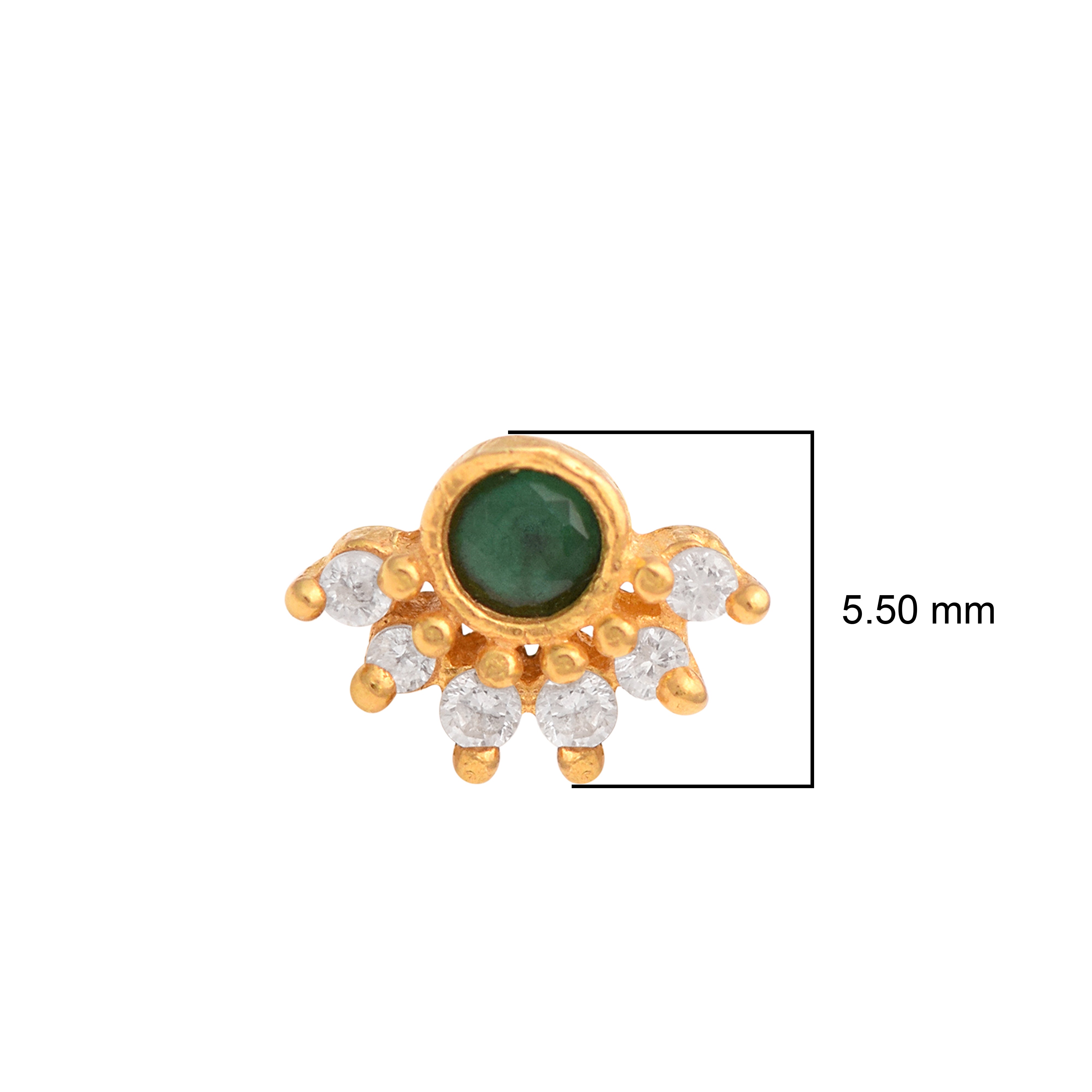 mooneye silver nose pin