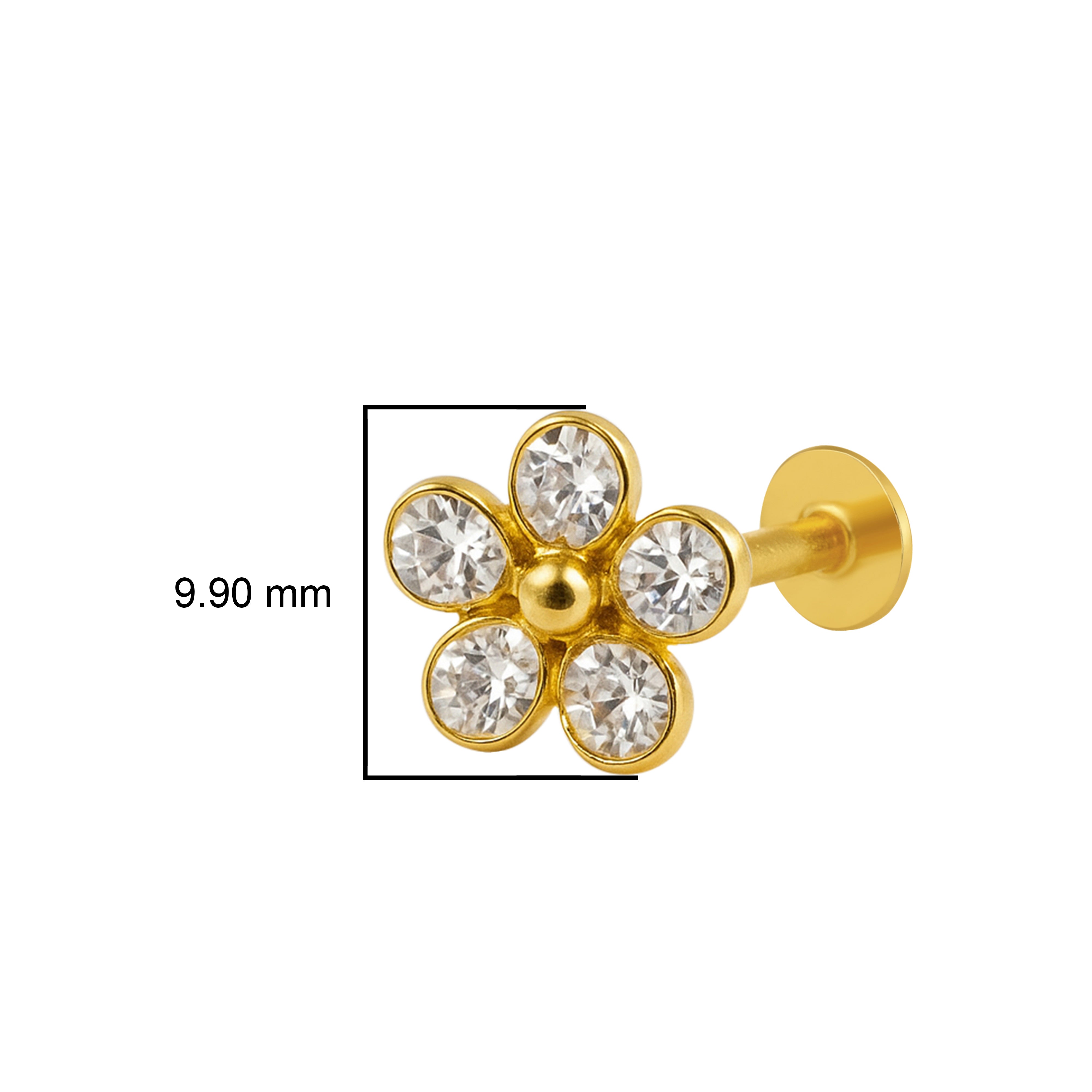 mooneye silver nose pin