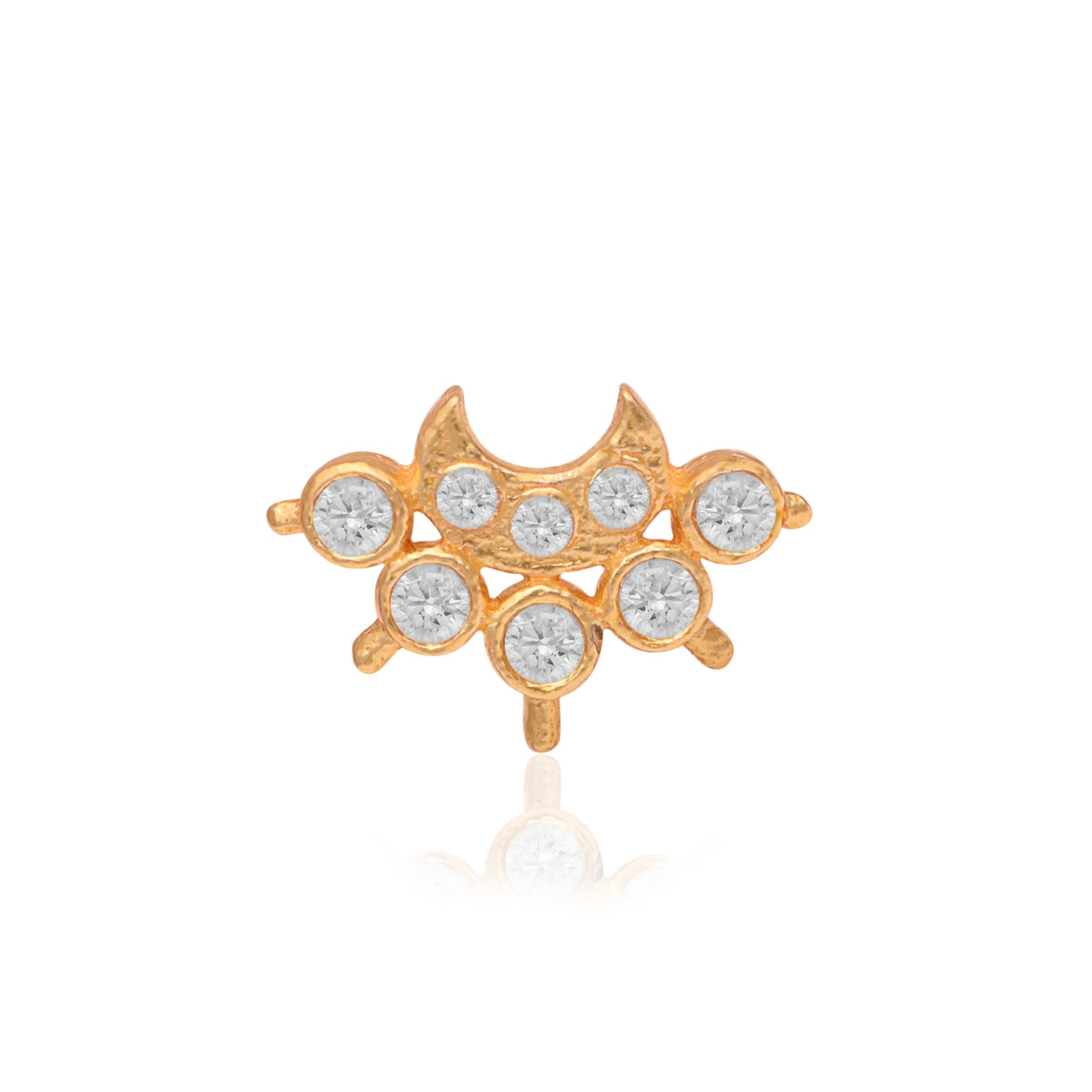 mooneye silver nose pin