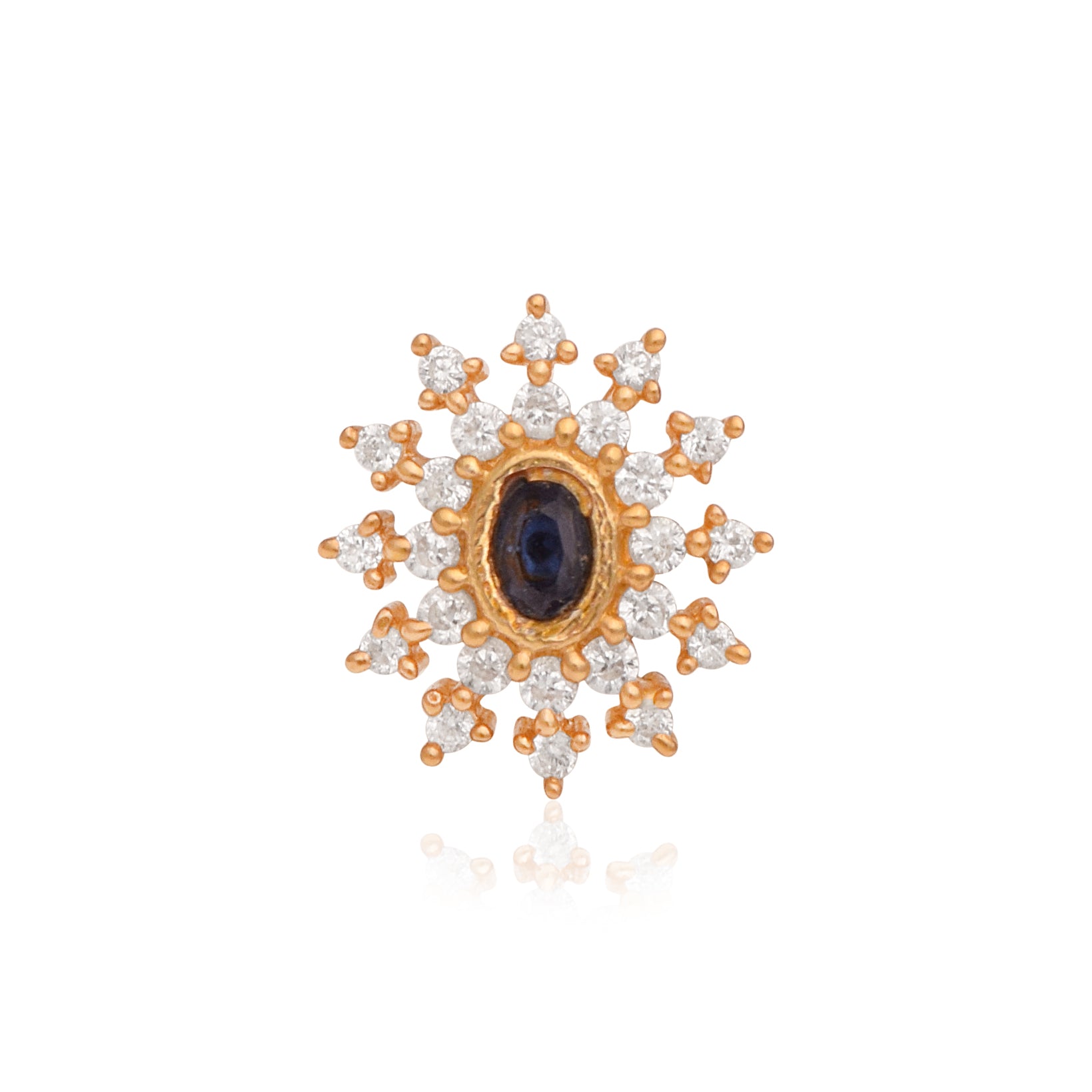 mooneye silver nose pin