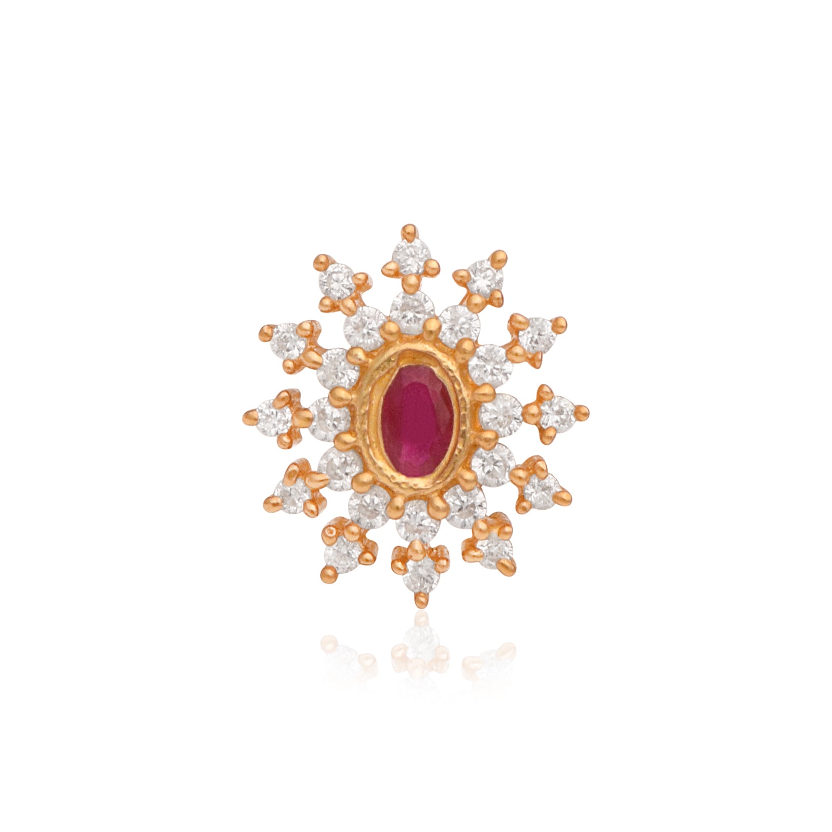 mooneye silver nose pin