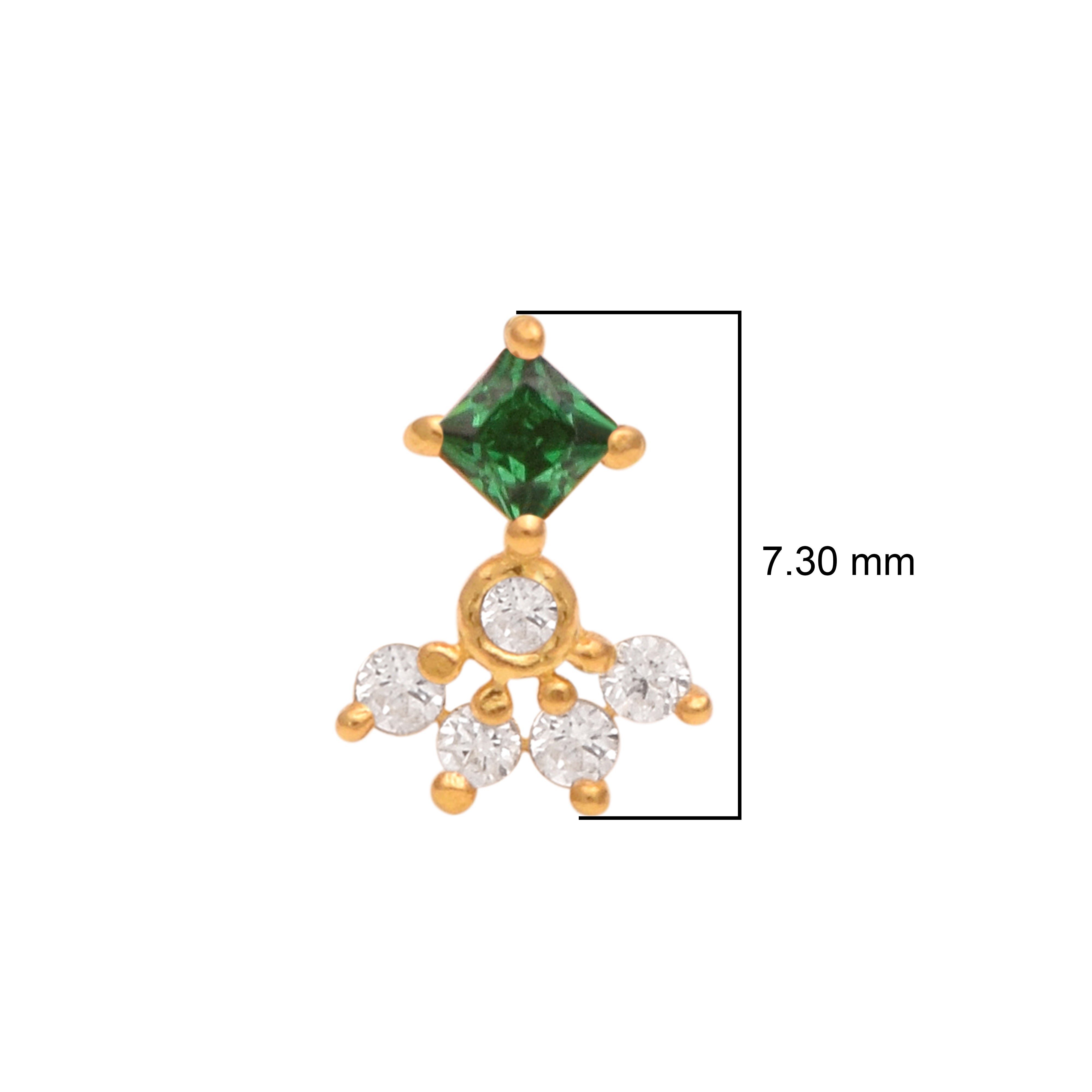 mooneye silver nose pin