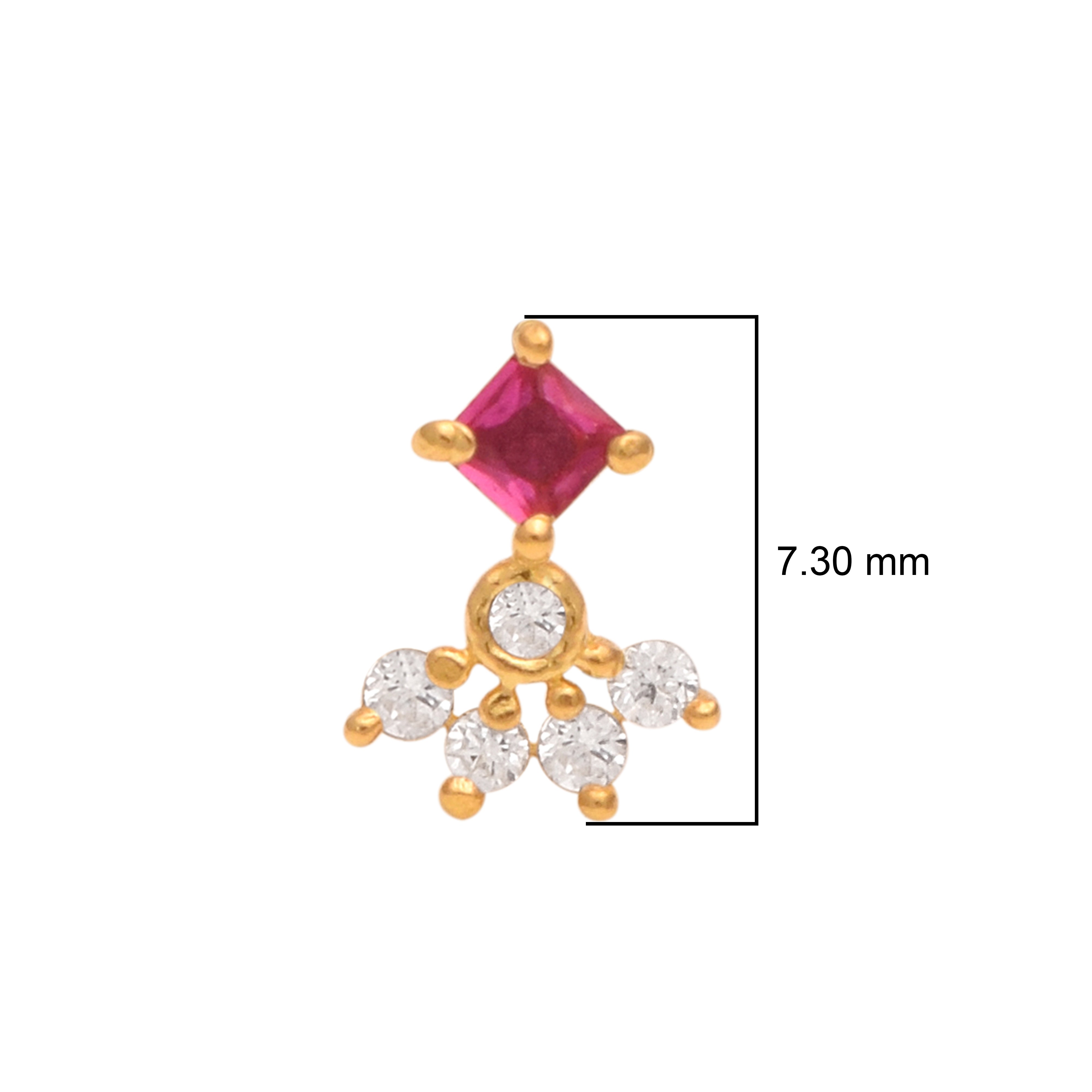 mooneye silver nose pin