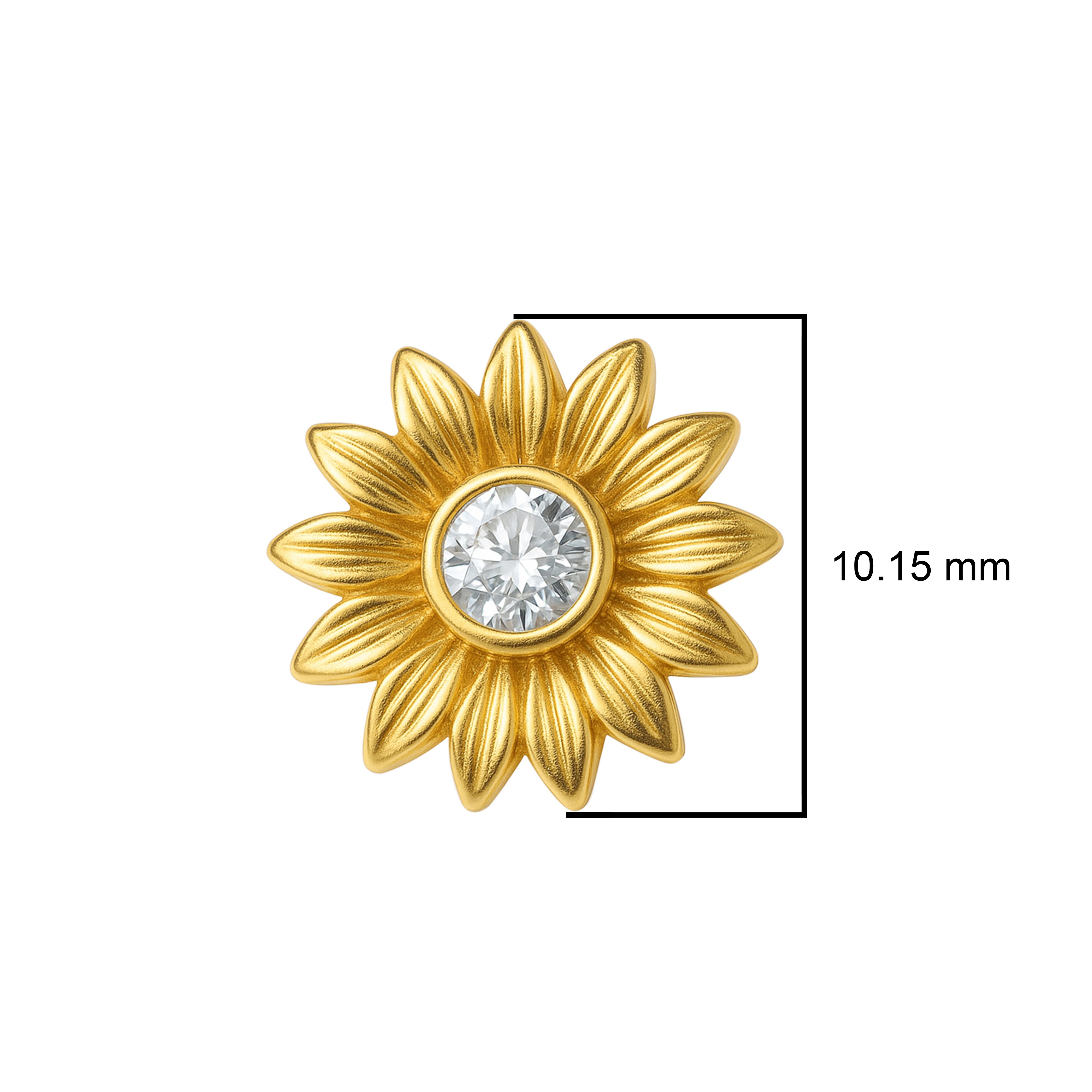 mooneye silver nose pin