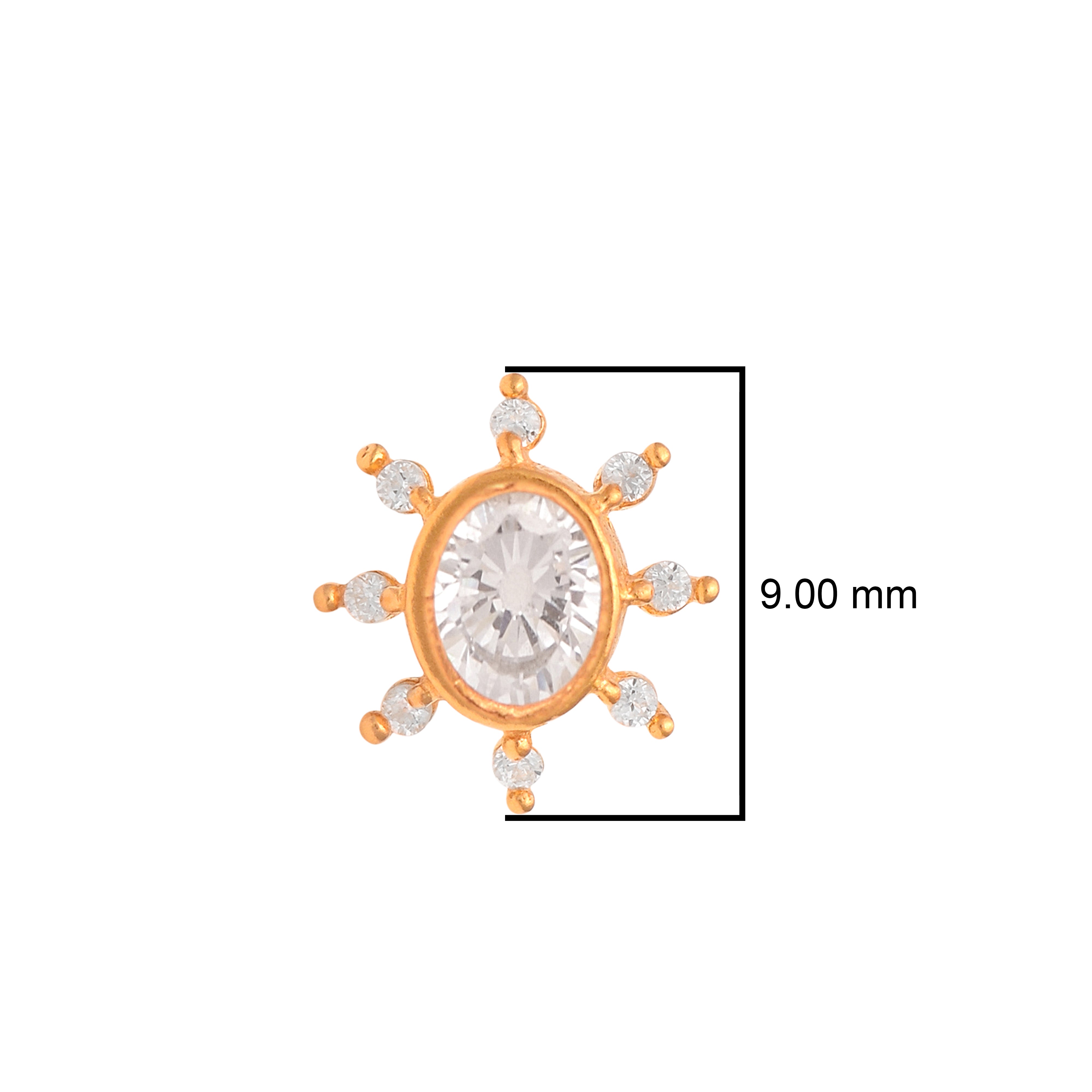 mooneye silver nose pin