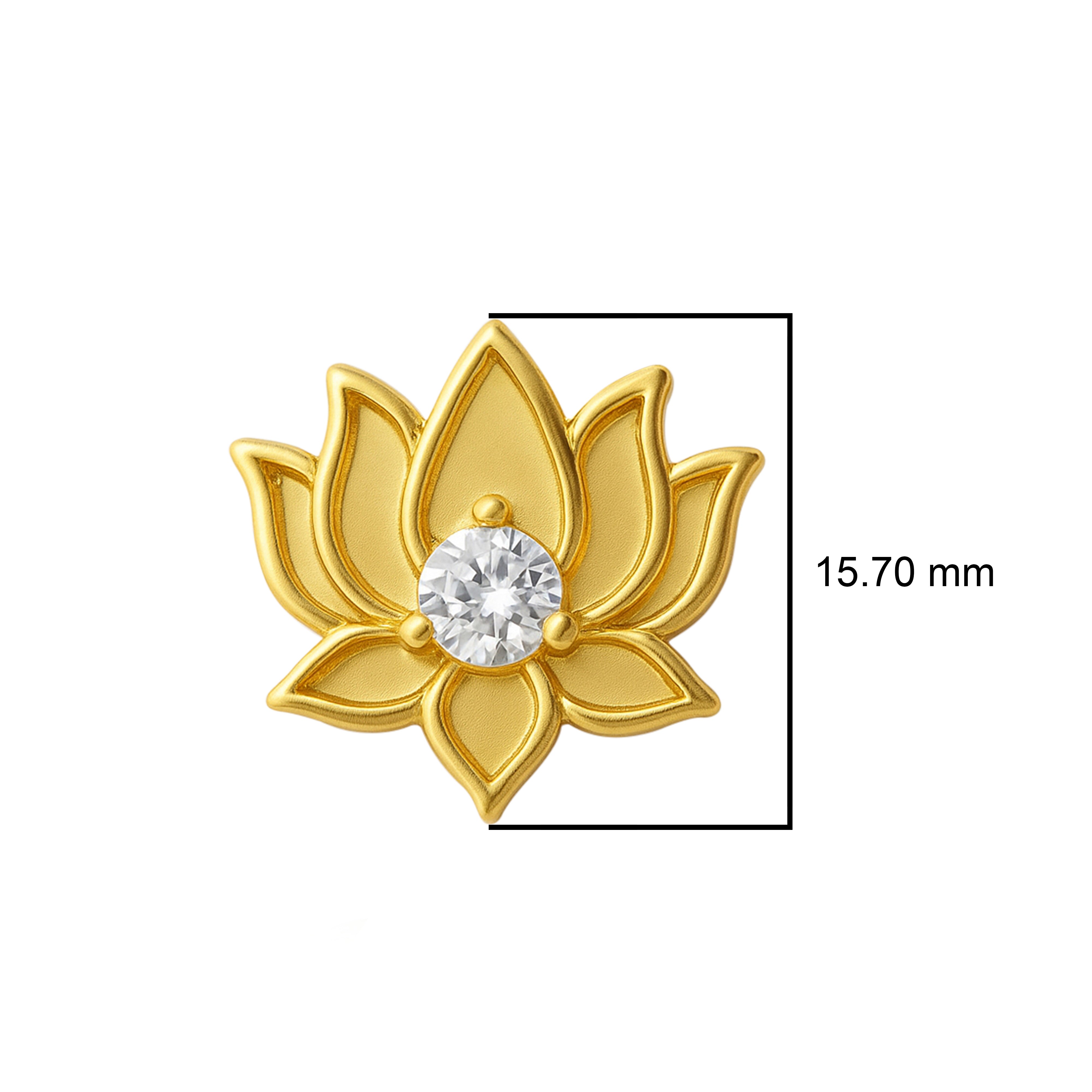 mooneye silver nose pin