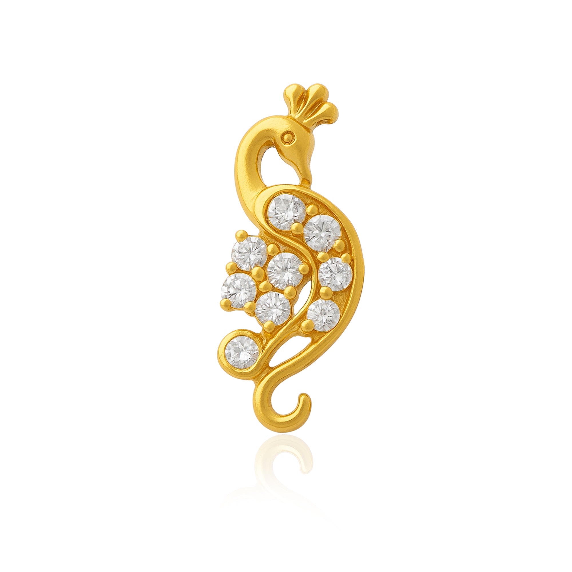 mooneye silver nose pin