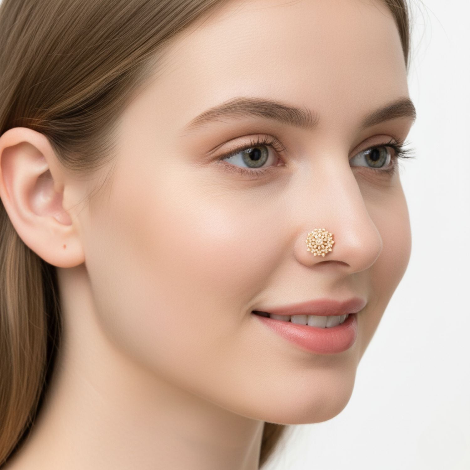 mooneye silver nose pin