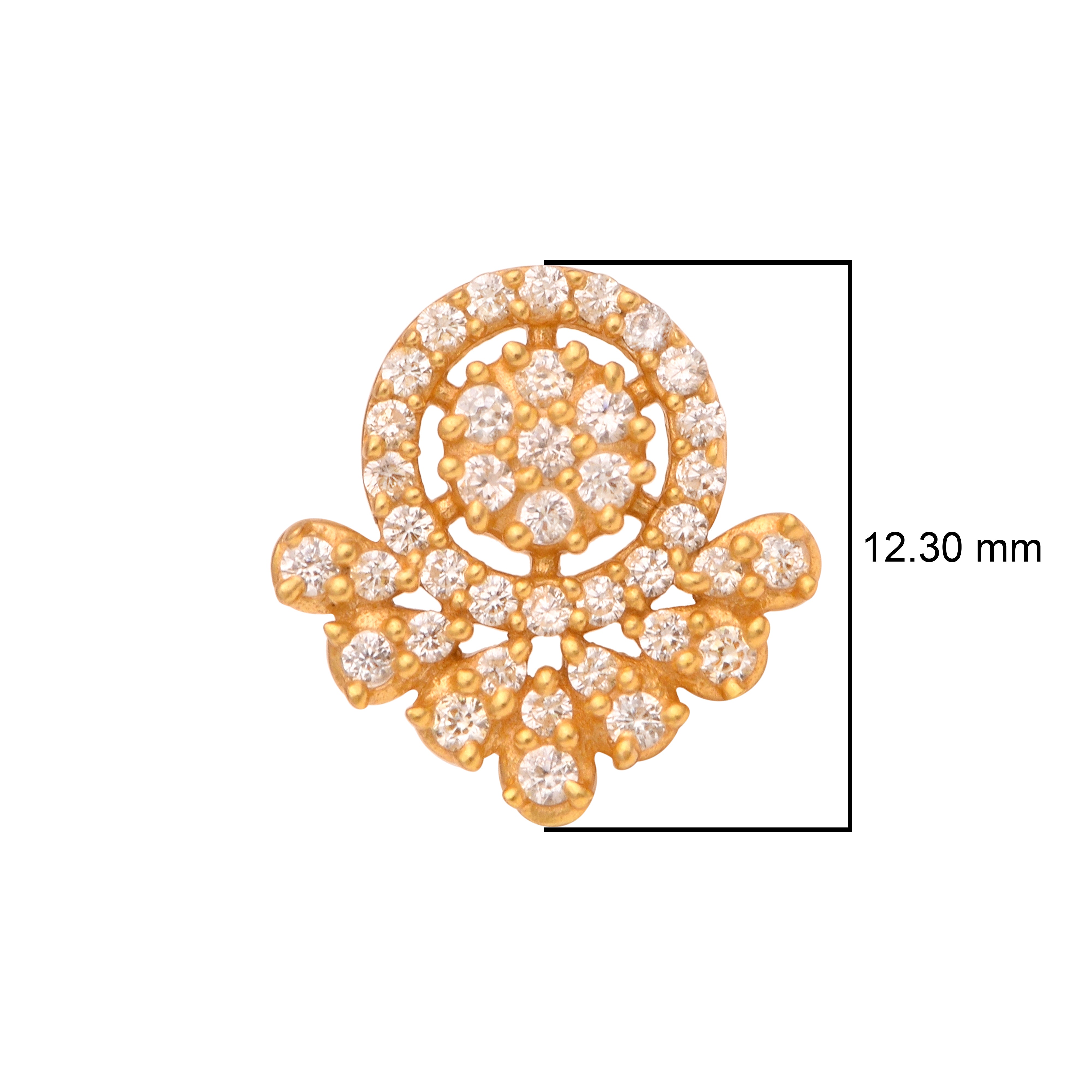 mooneye silver nose pin