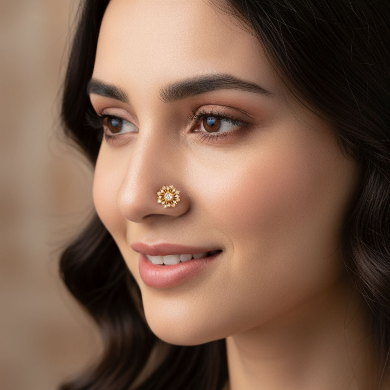 mooneye silver nose pin