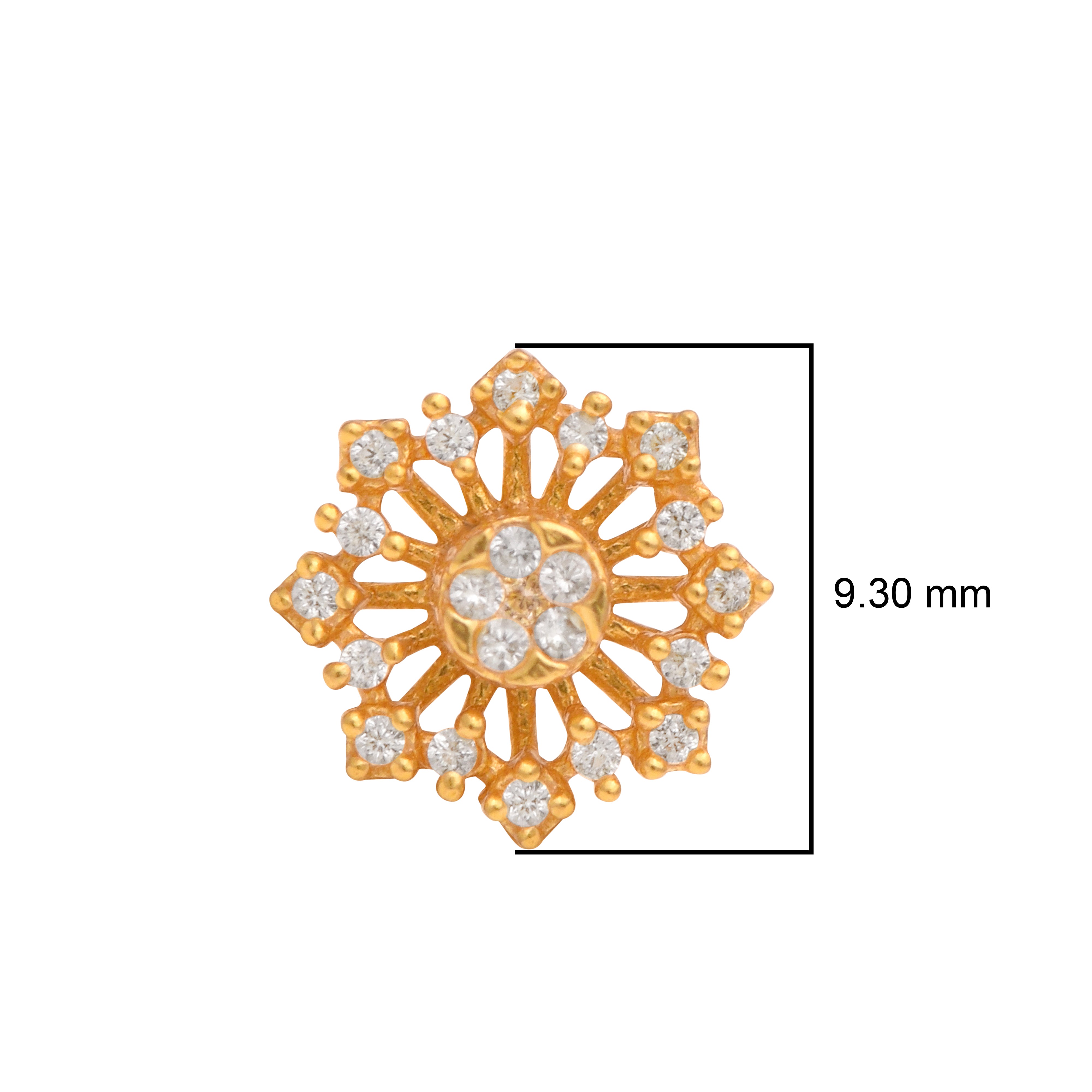 mooneye silver nose pin