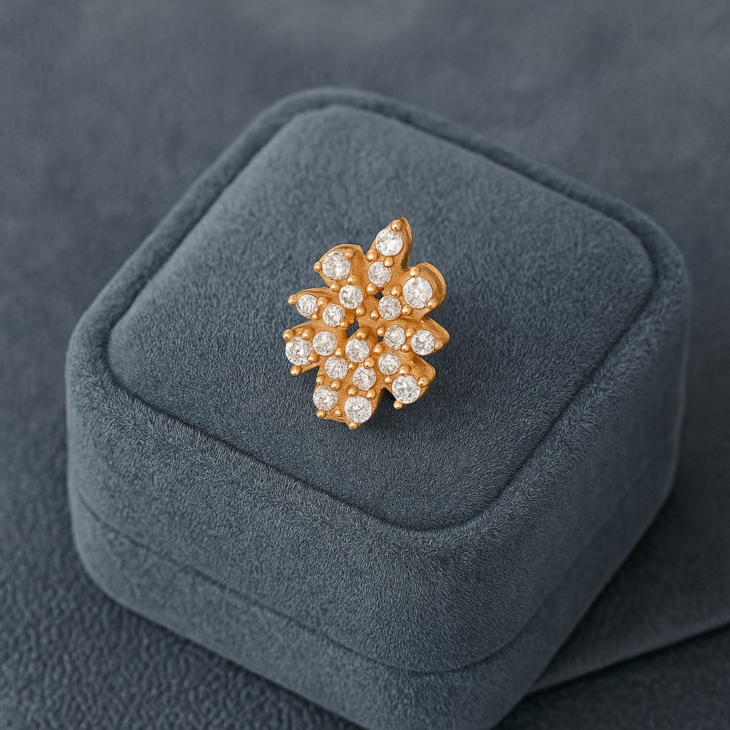 mooneye silver nose pin