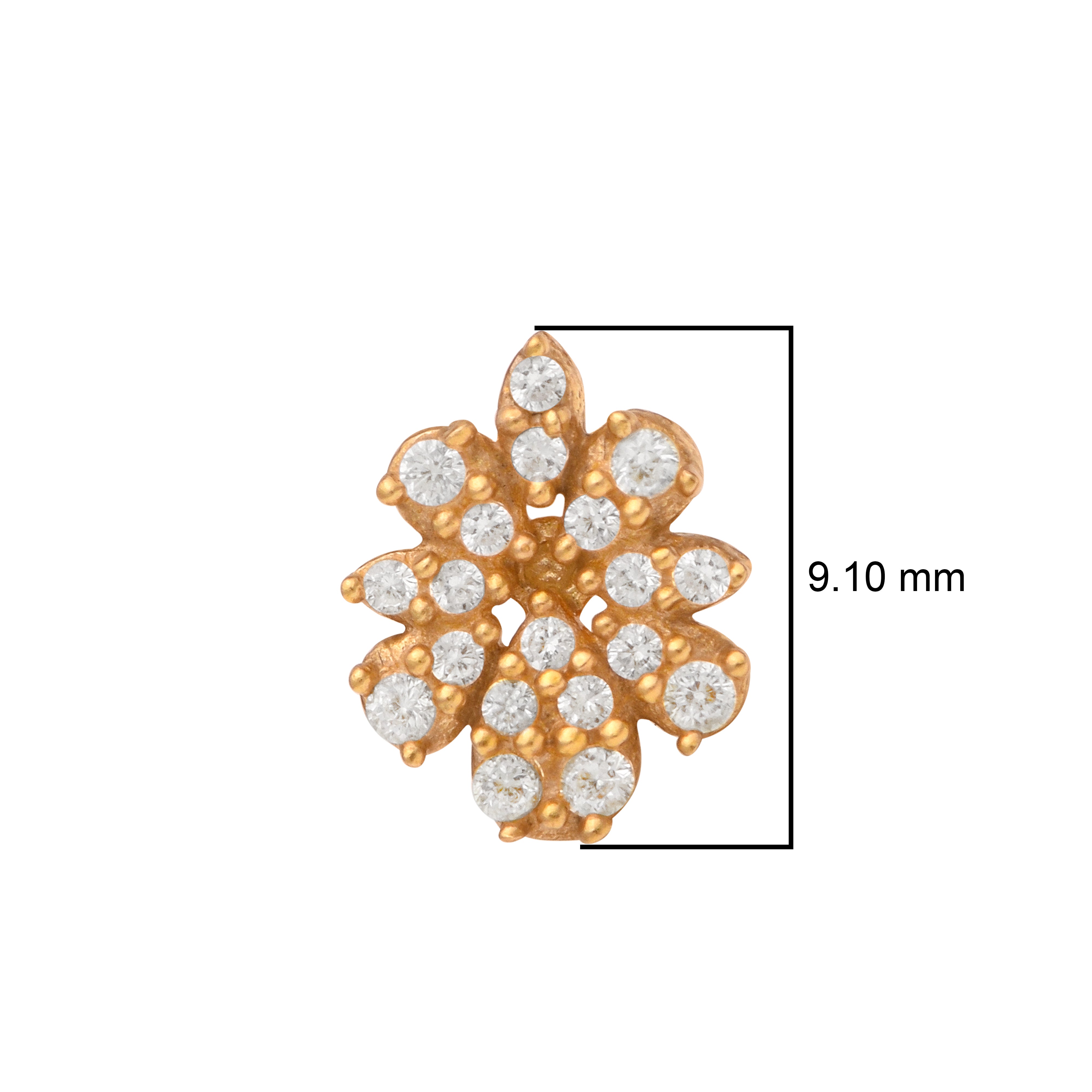 mooneye silver nose pin