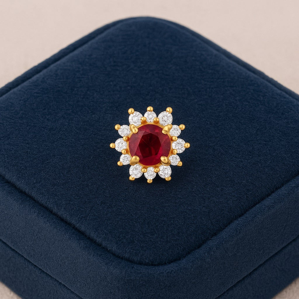 mooneye silver nose pin