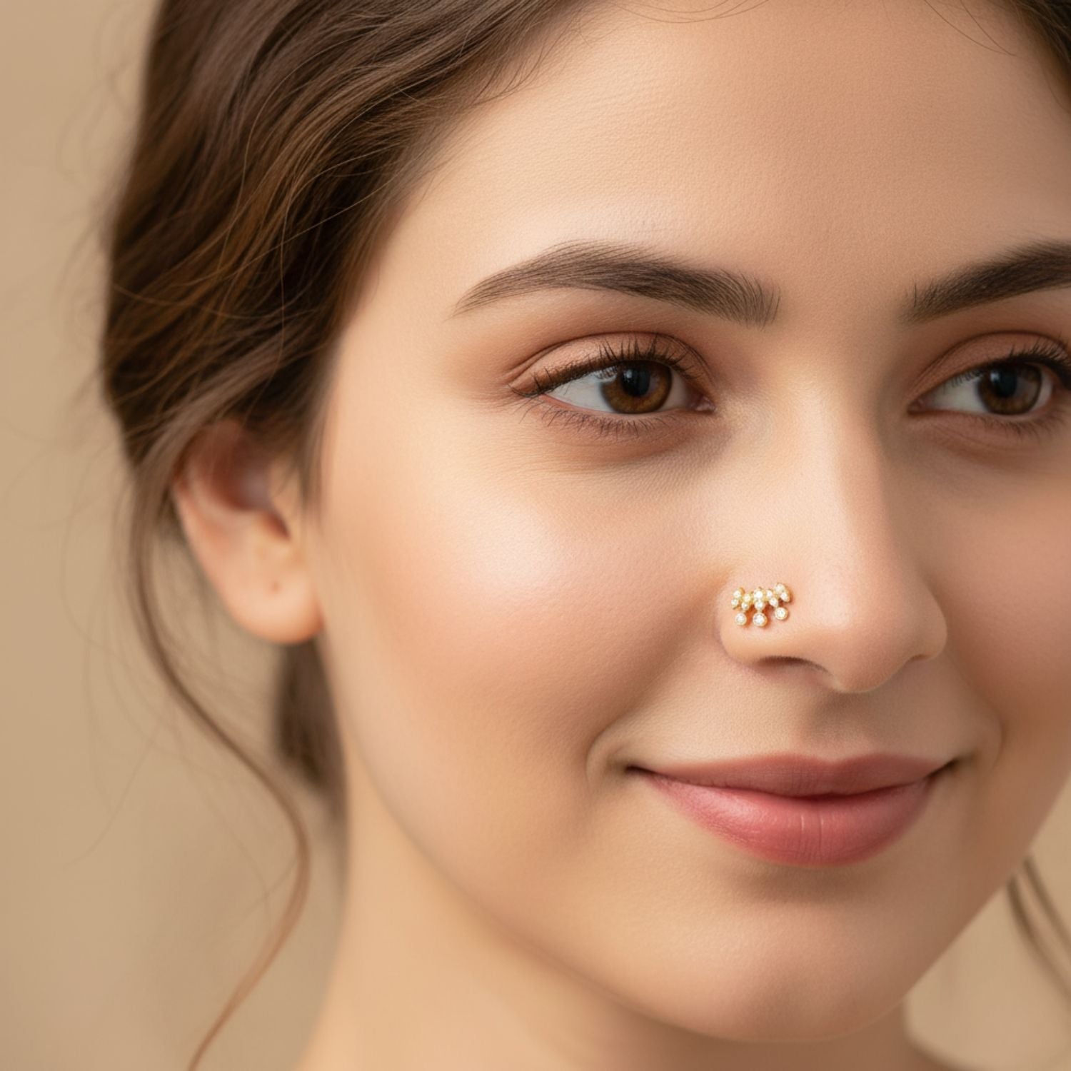 mooneye silver nose pin