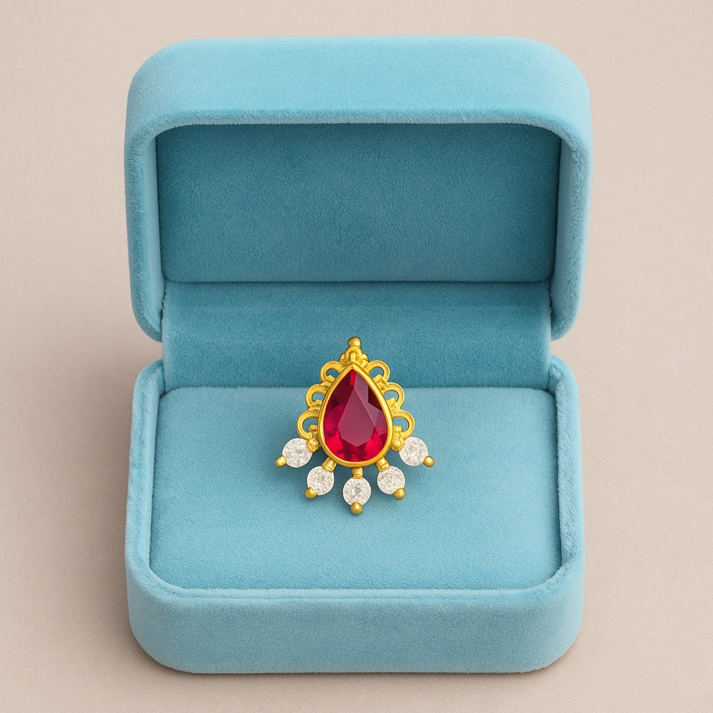 mooneye silver nose pin
