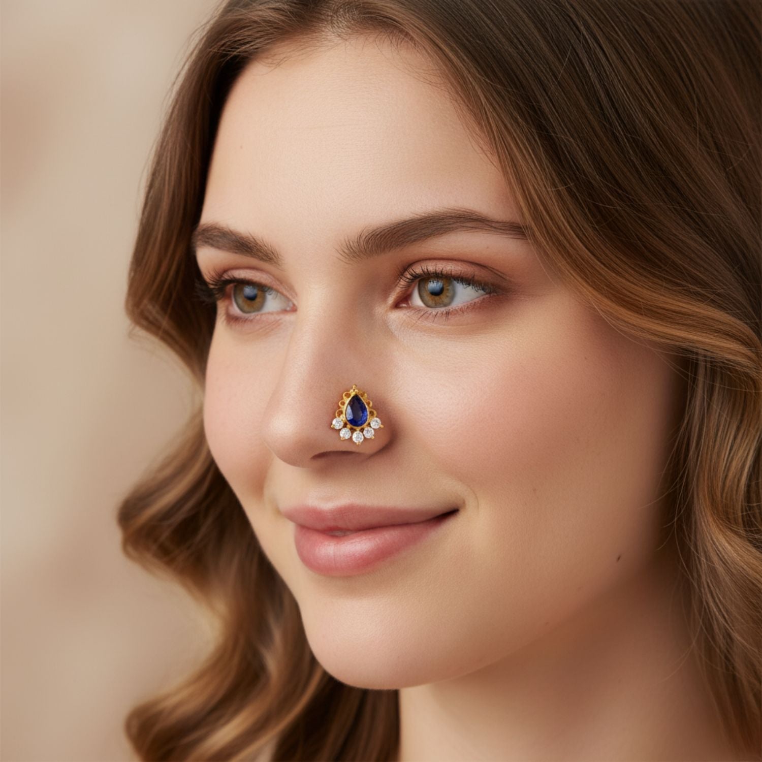 mooneye silver nose pin