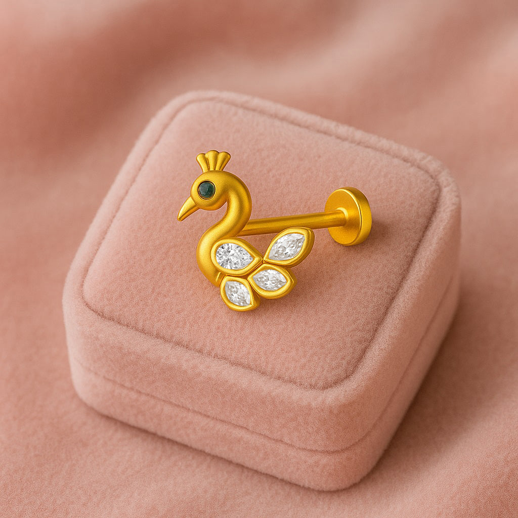 mooneye silver nose pin