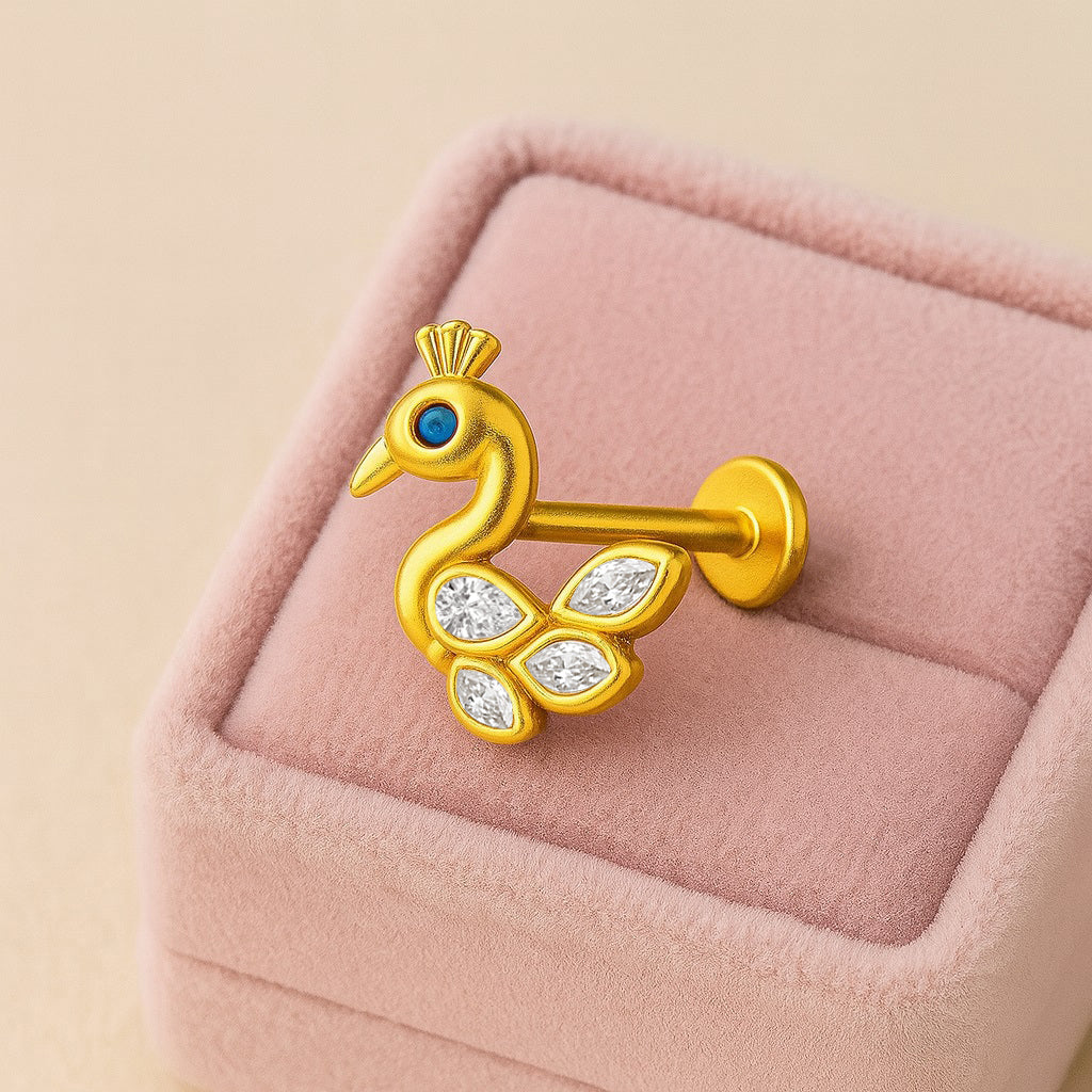 mooneye silver nose pin