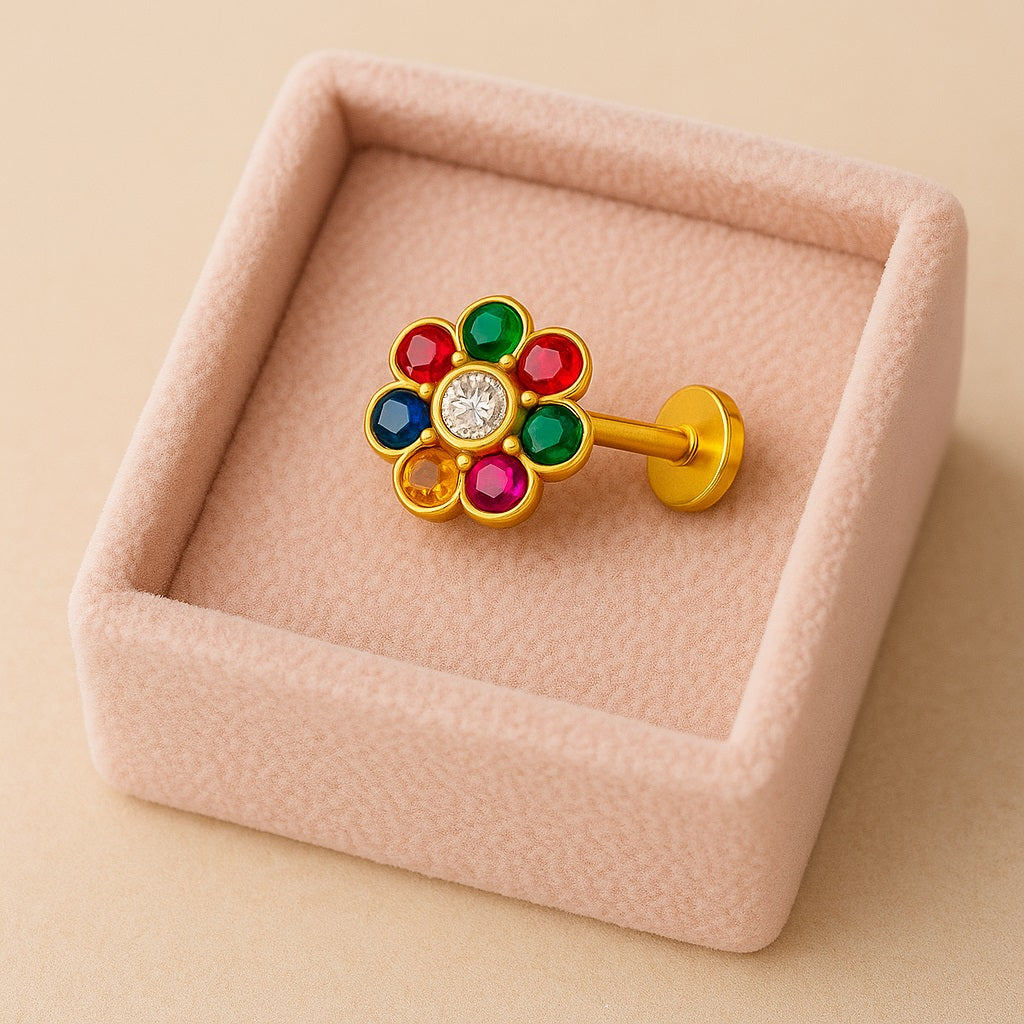mooneye silver nose pin