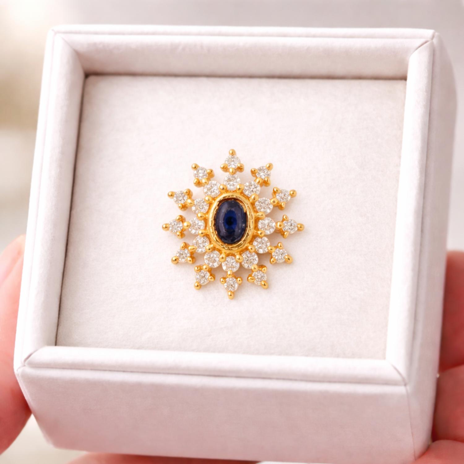 mooneye silver nose pin