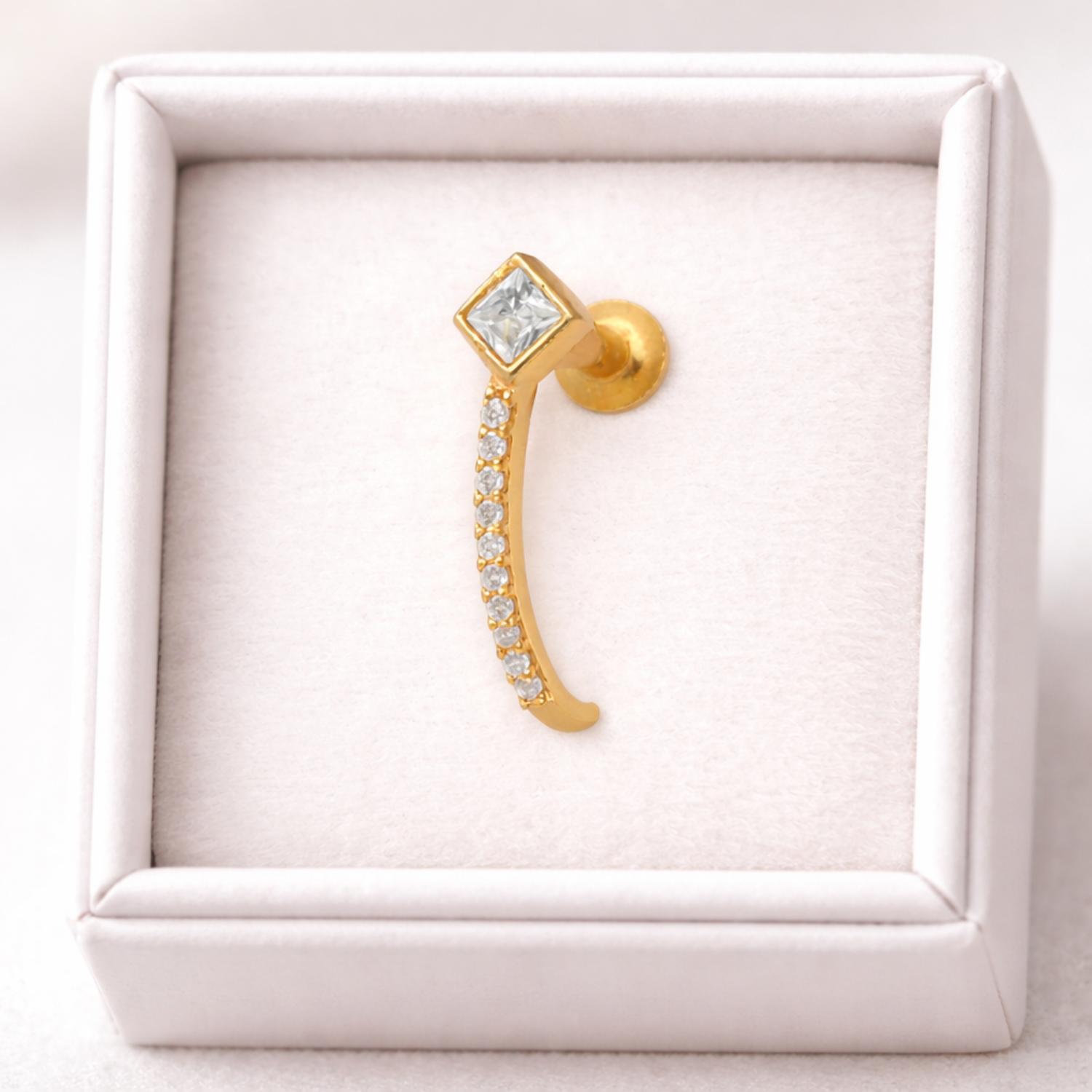 mooneye silver nose pin