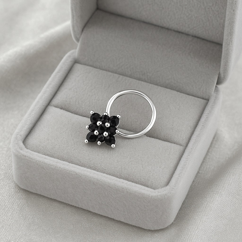 mooneye silver nose pin