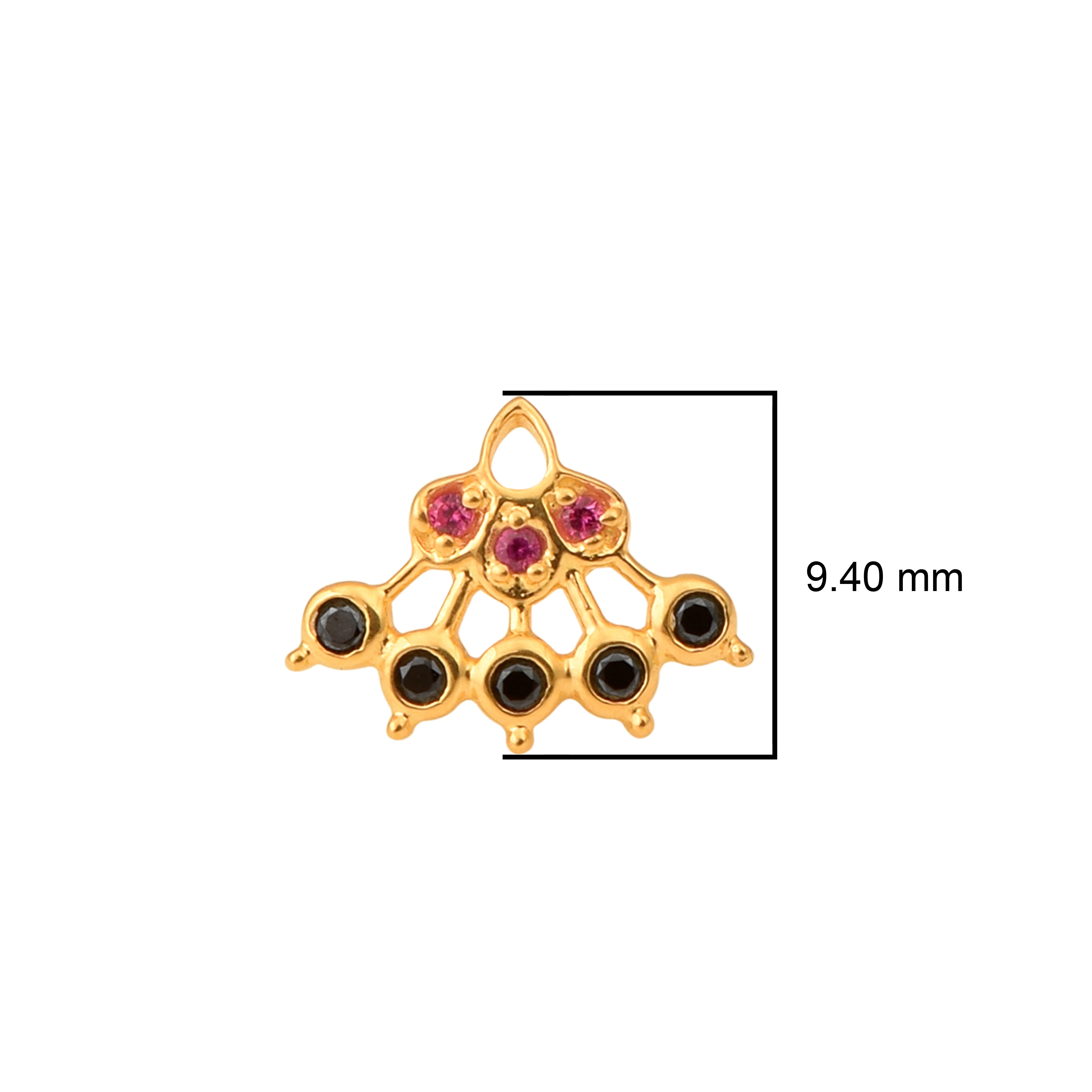 mooneye silver nose pin