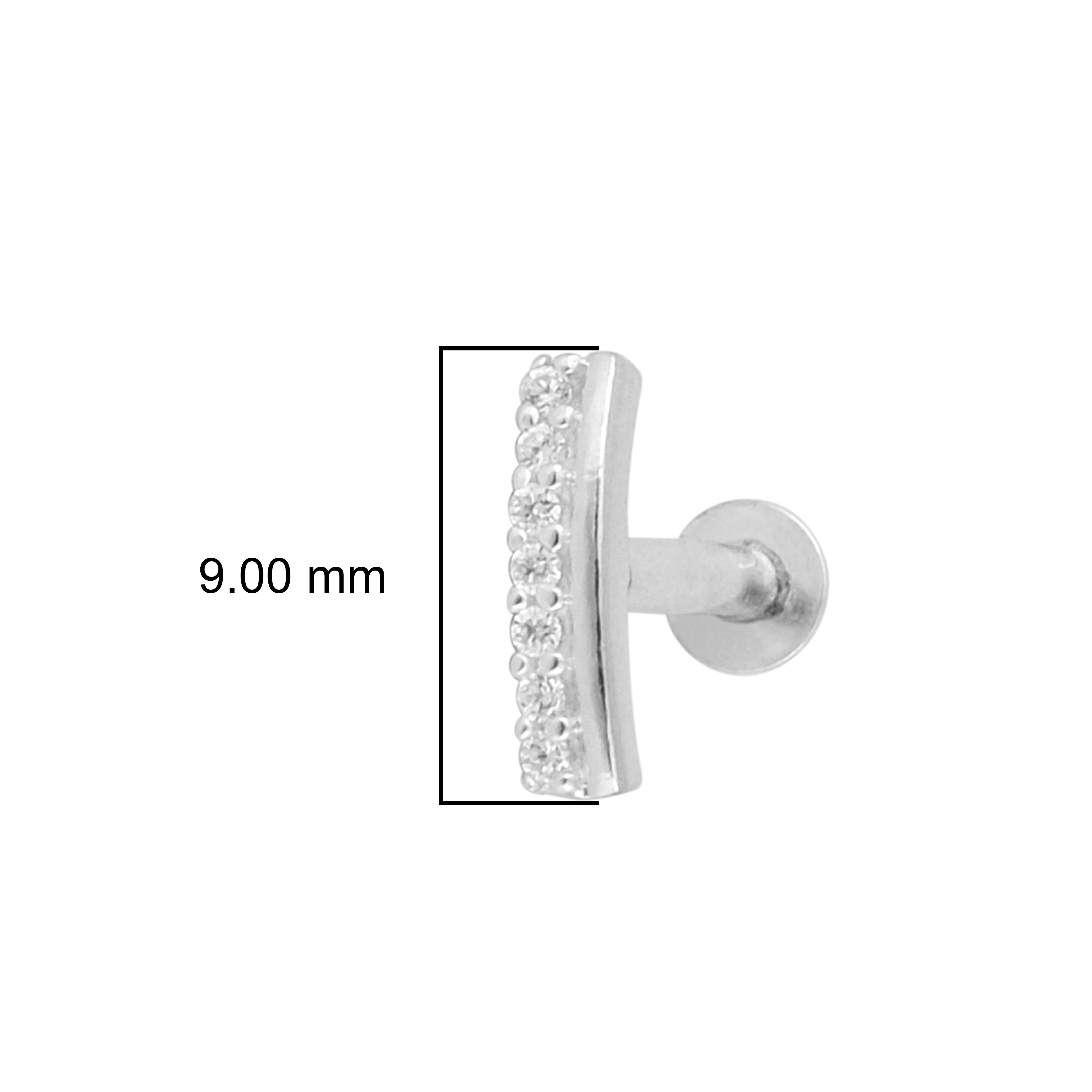 mooneye silver nose pin